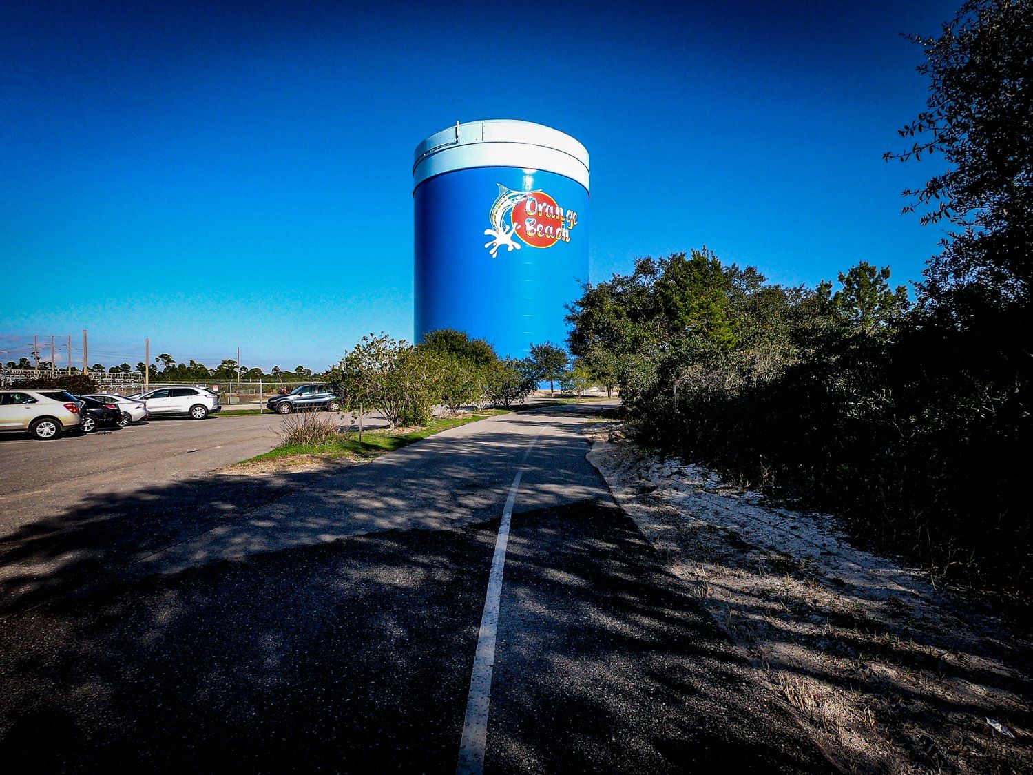 Water tower in Orange Beach, Alabama.
