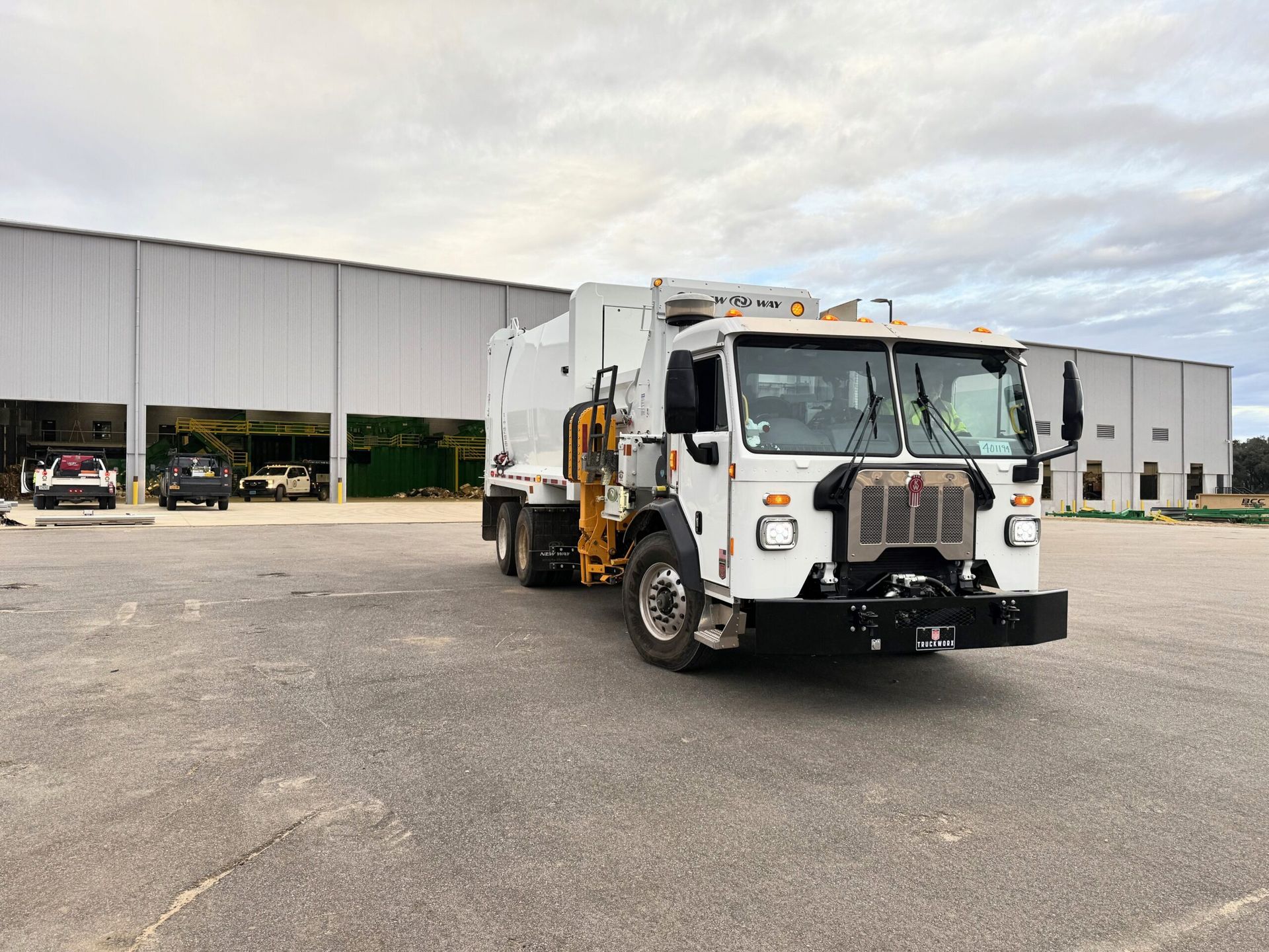 Foley Recycling Truck Delivering First Load to Facility in January