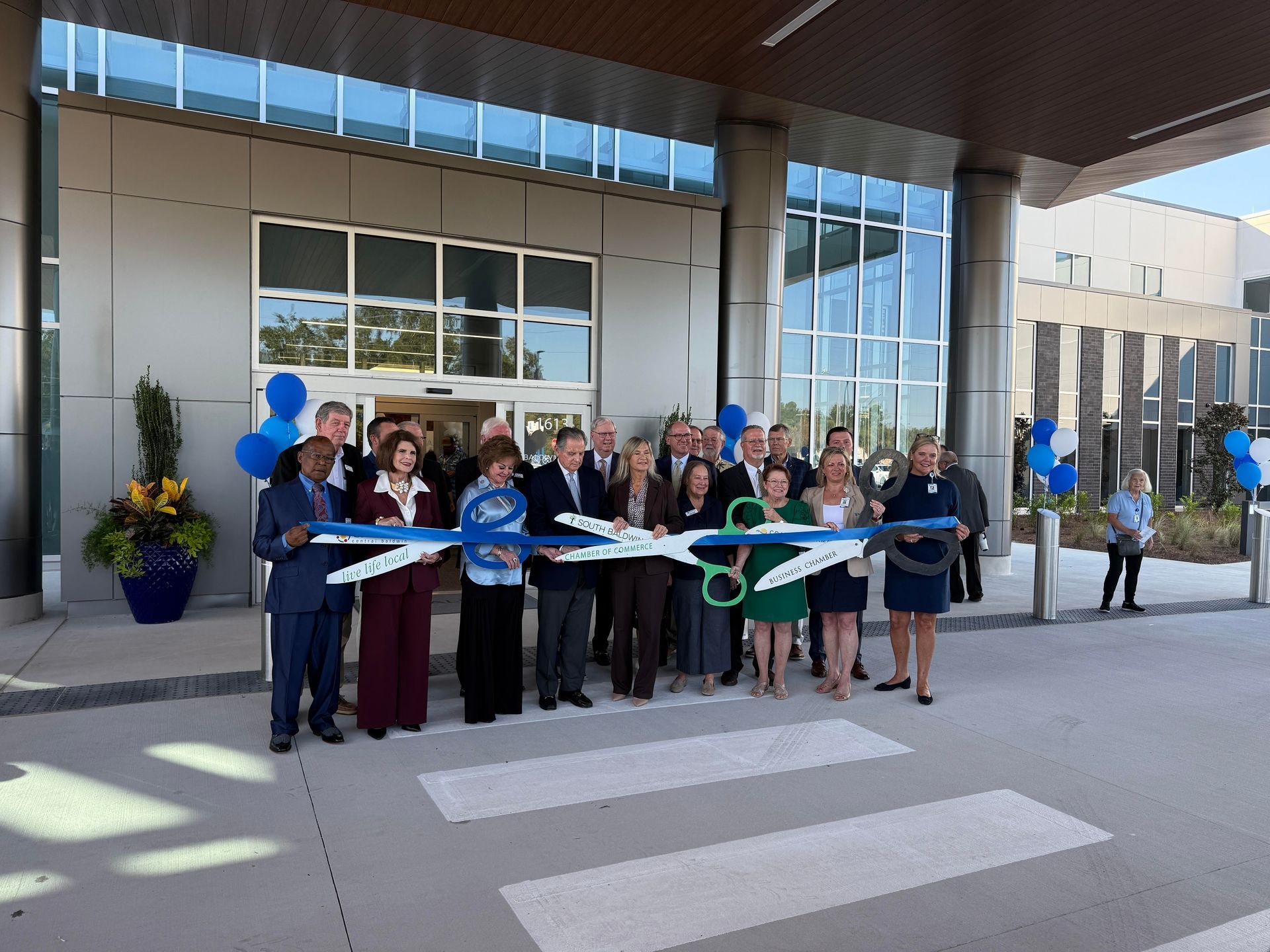 The new entrance and lobby area is the latest expansion of the Foley hospital.