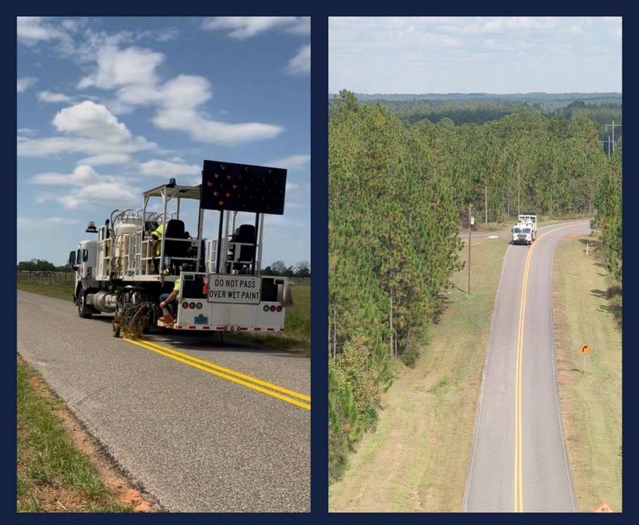 Hundreds Of Miles Of Baldwin County Roads Get Fresh Striping