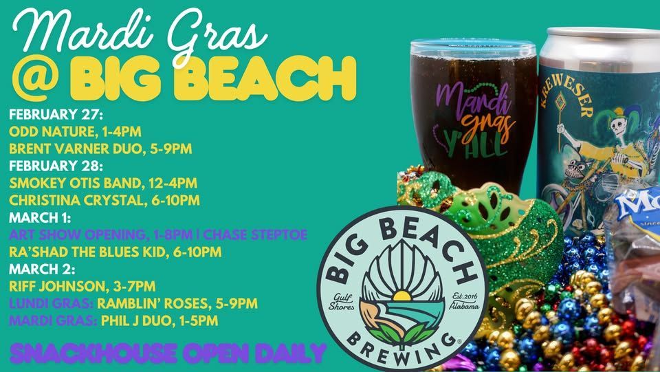 Mardi Gras at Big Beach Brewing Company in Gulf Shores