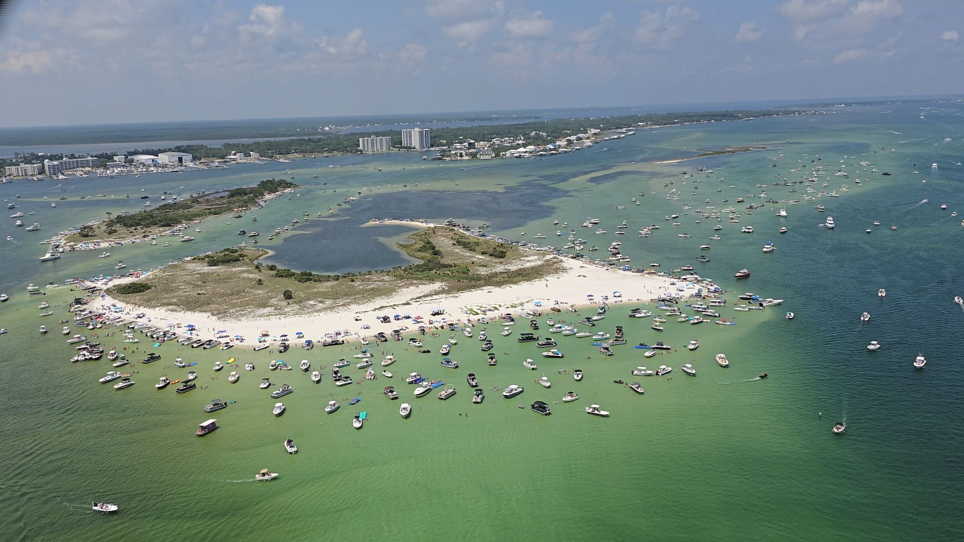 Orange Beach Islands on Memorial Day Weekend