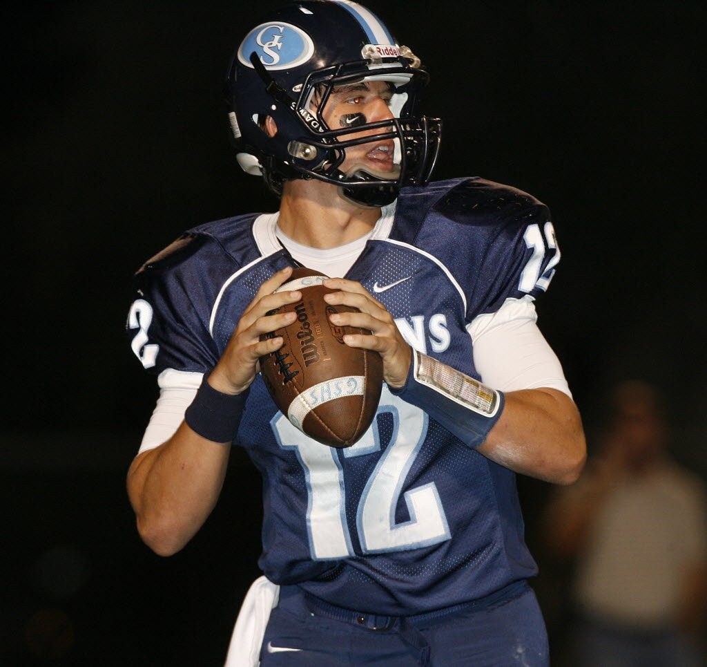 XFL Houston player Brandon Silvers during his days as the Gulf Shores High School quarterback.