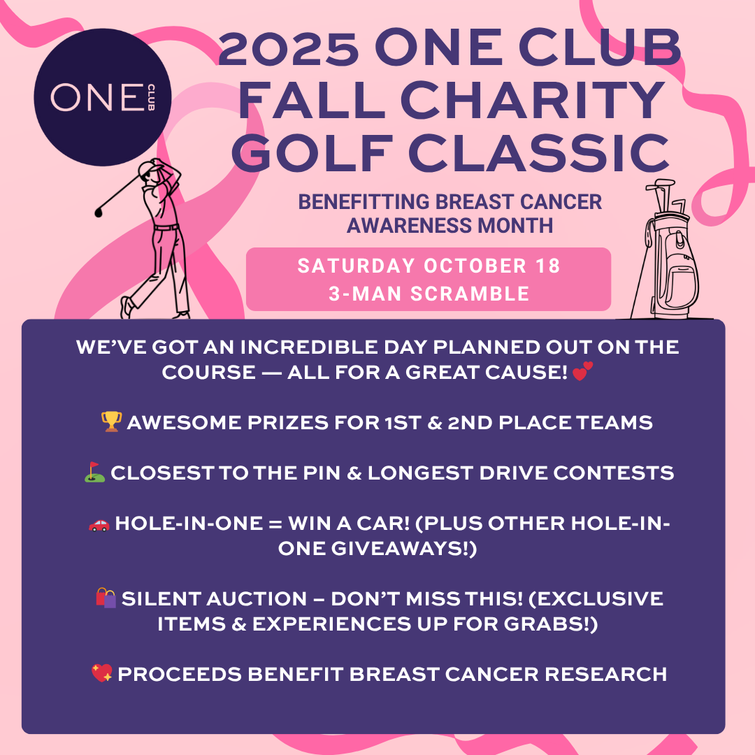 ONE Club Plans Fall Charity Golf Classic to Fight Breast Cancer