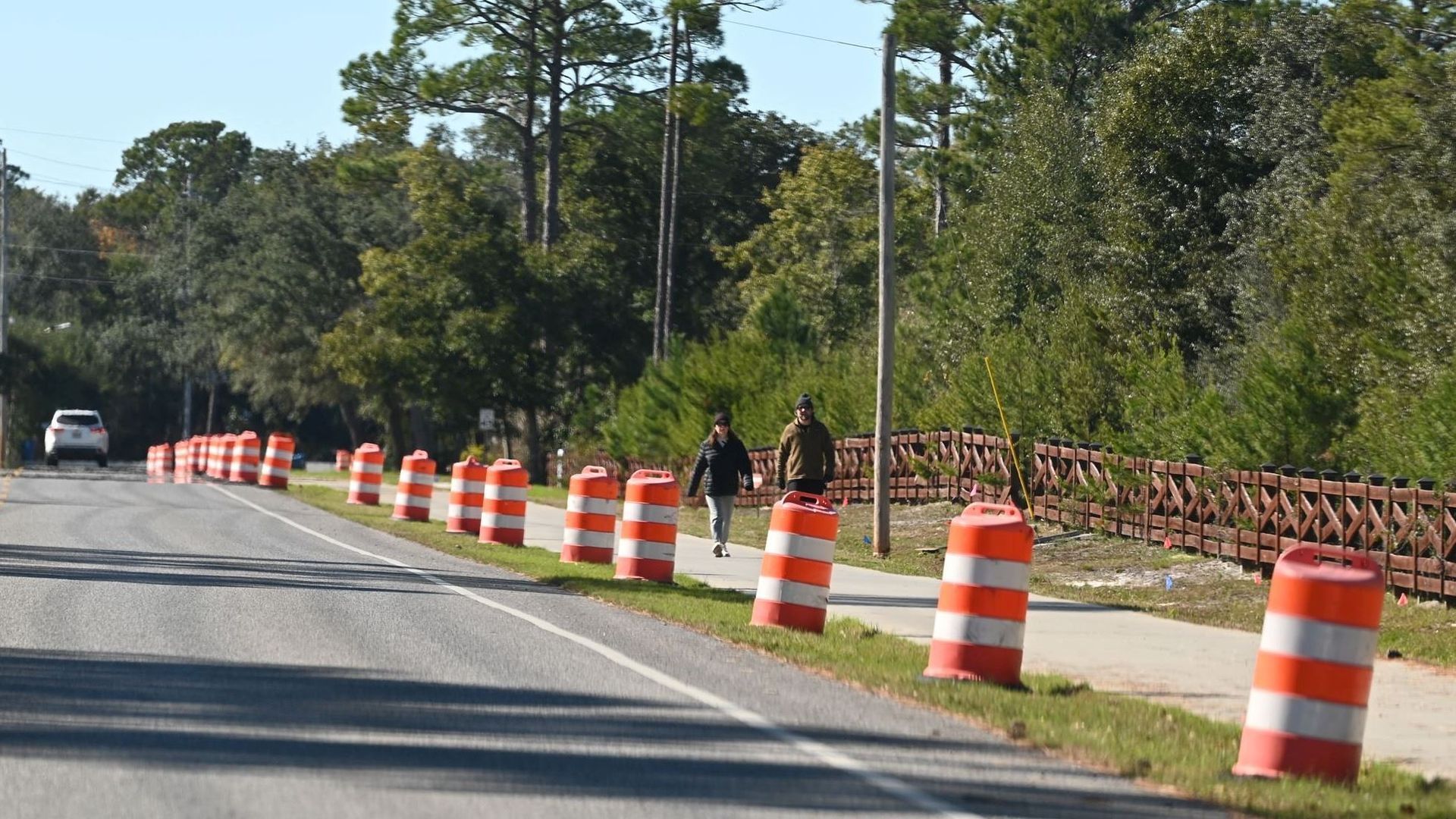 Orange Beach Sidewalk Project on Canal Road Nears Finish Line