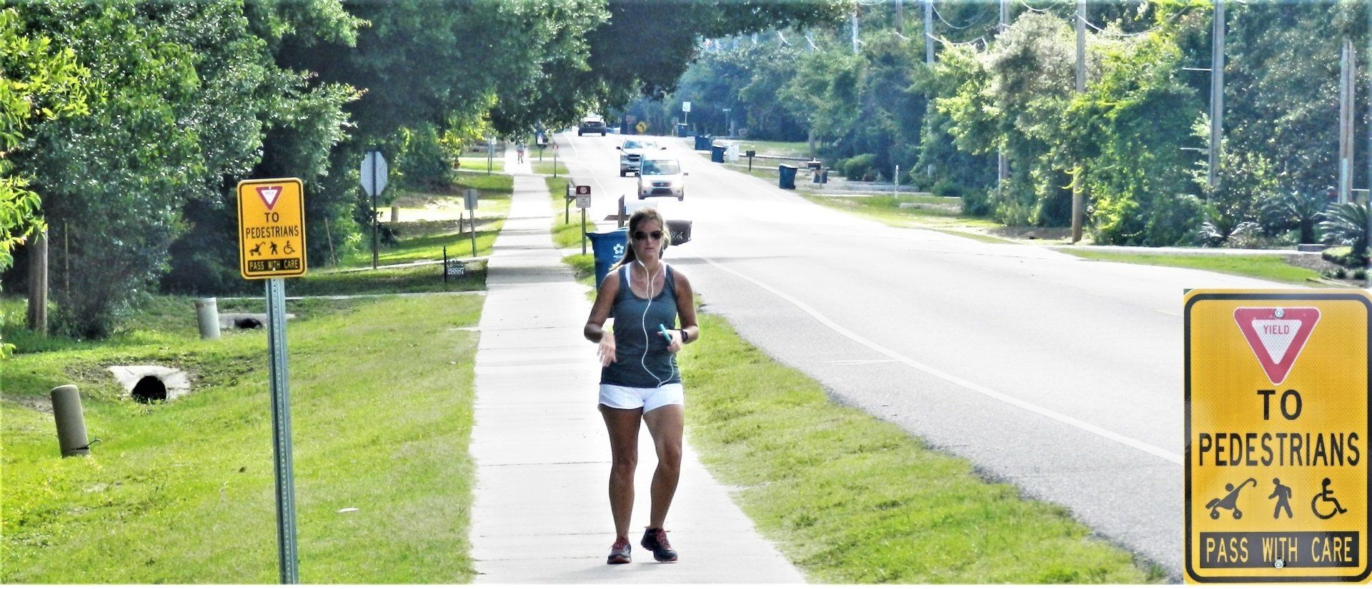 Orange Beach Sidewalks - Stock Photo