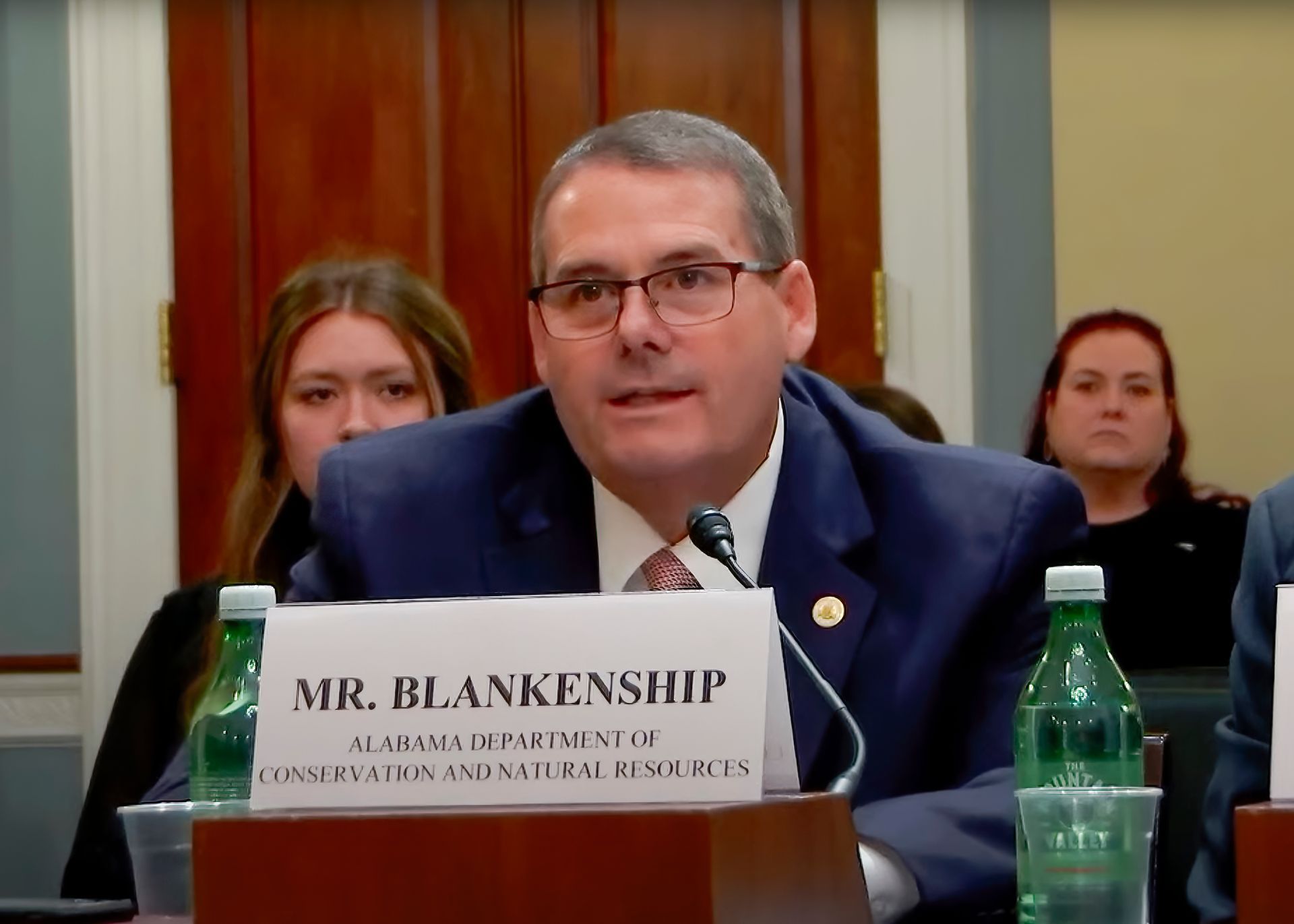 Conservation Commissioner Chris Blankenship addresses the U.S. House Committee on Natural Resources about the importance of funds derived from oil and gas leases.