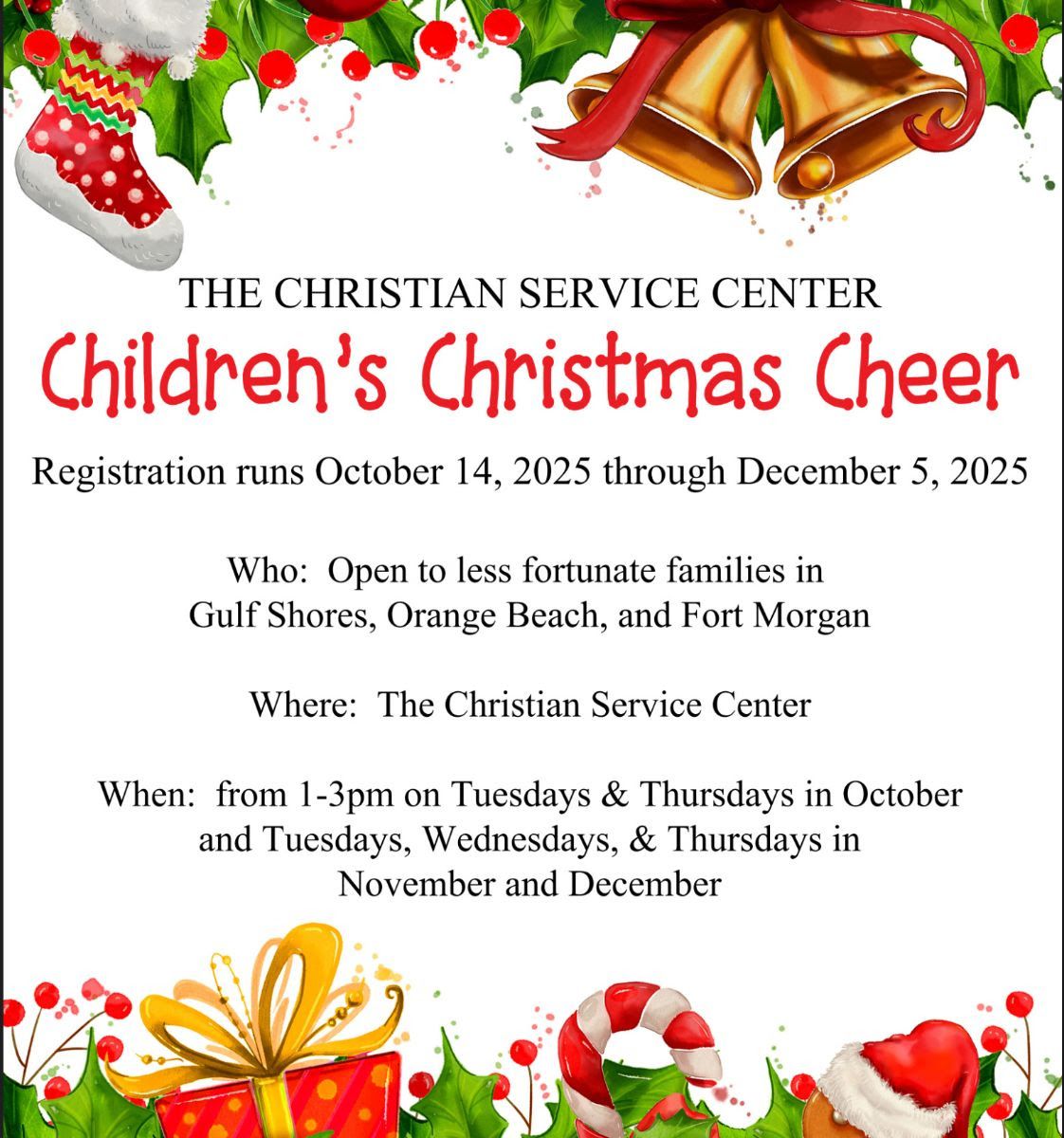 Gulf Shores Christmas Program Offers Gifts and Food to Families in Need