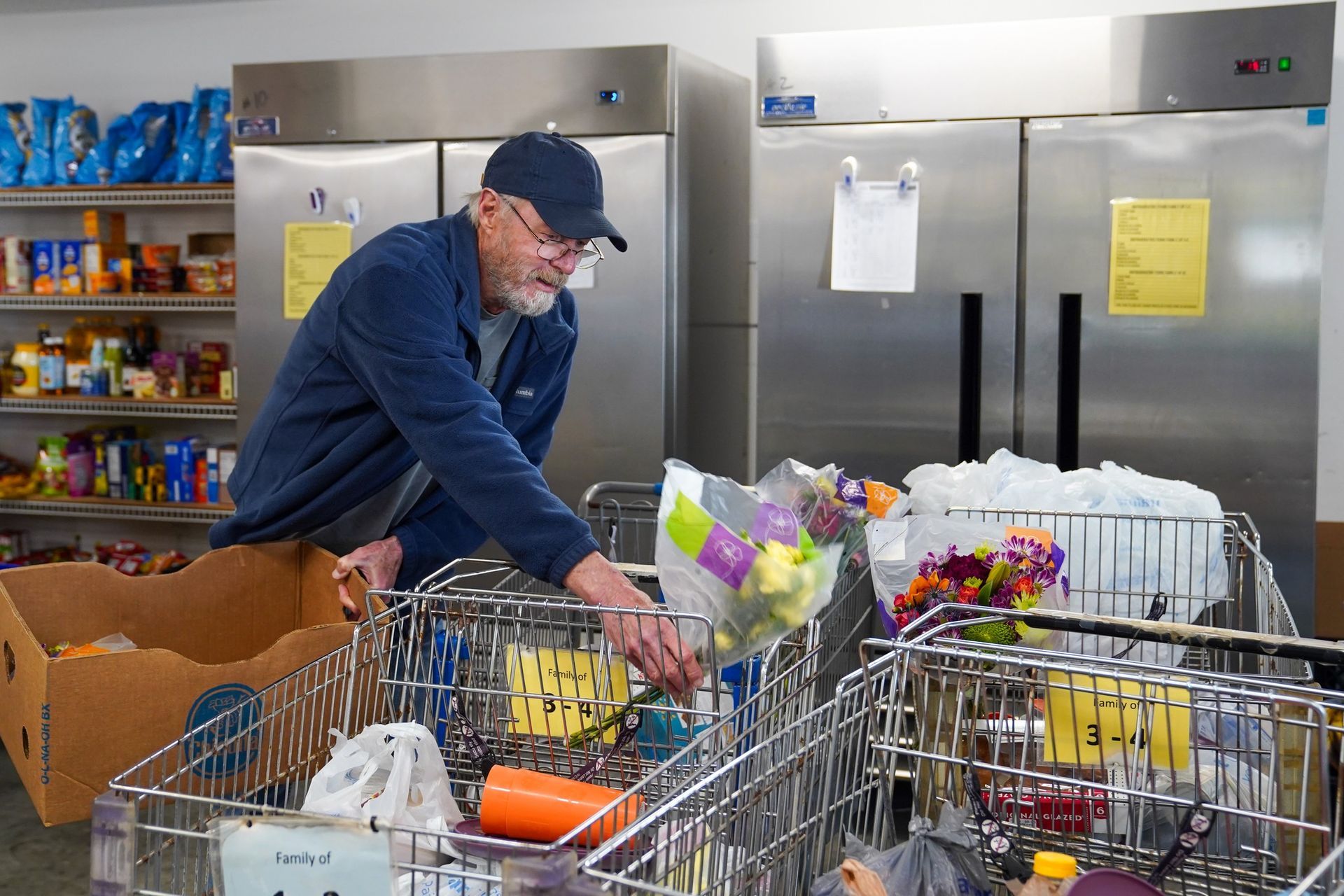 Volunteers working at the Christian Service Center in Gulf Shores