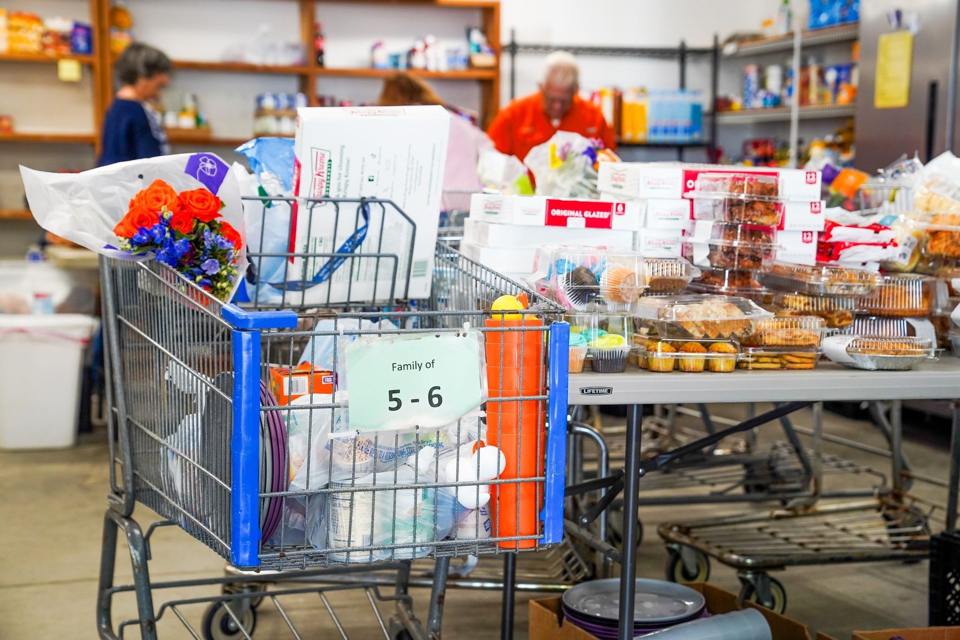 Volunteers working at the Christian Service Center in Gulf Shores
