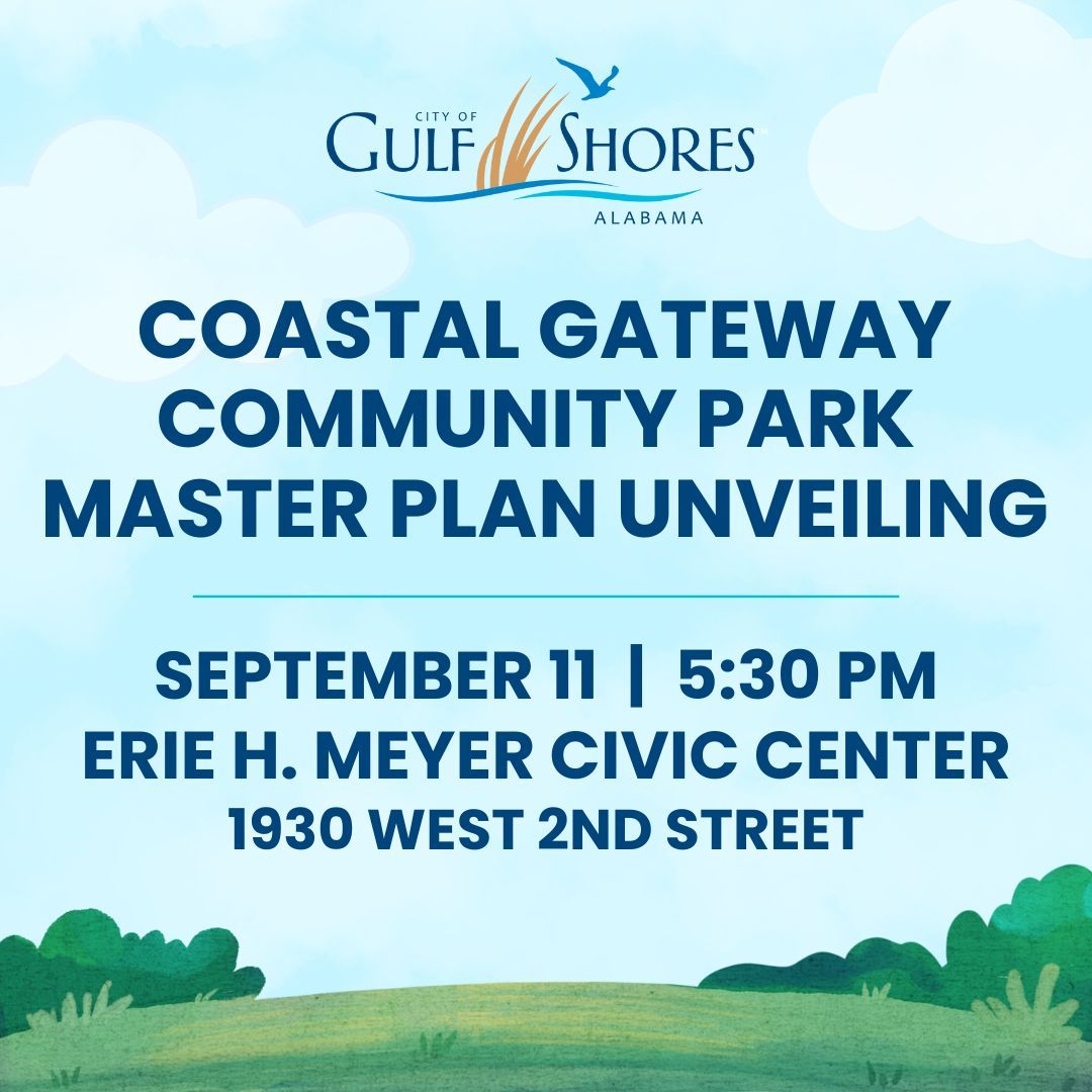 Coastal Gateway Park Master Plan Unveiling in Gulf Shores Alabama