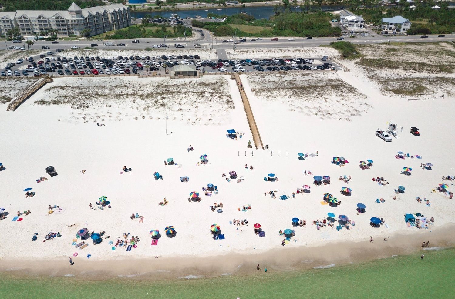 Cotton Bayou Beach Access in Orange Beach - Photo by Ben Taylor Drones