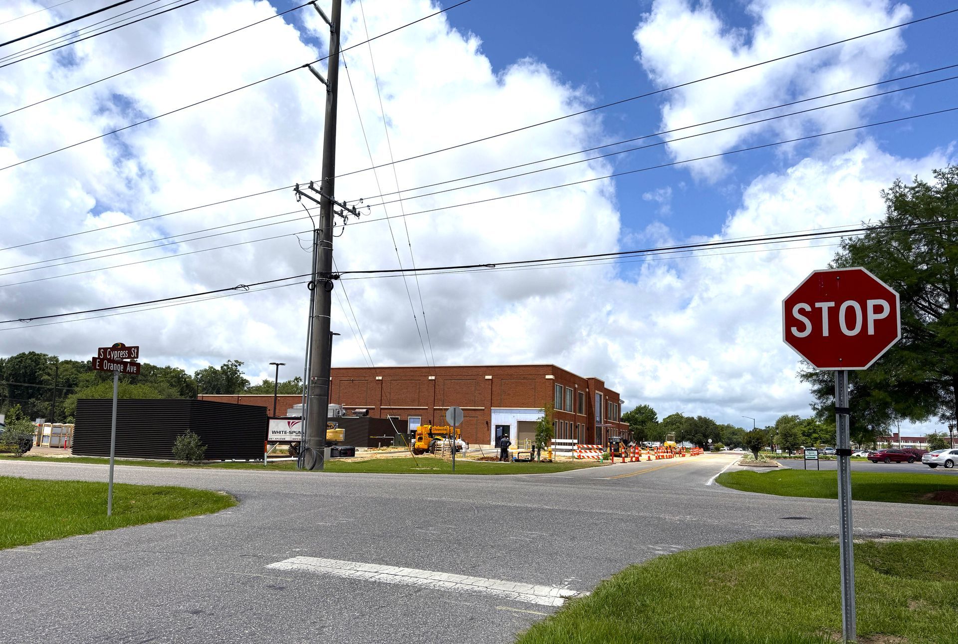 Foley is adding a four-way stop sign at South Cypress Street and East Orange
Avenue as part of pedes