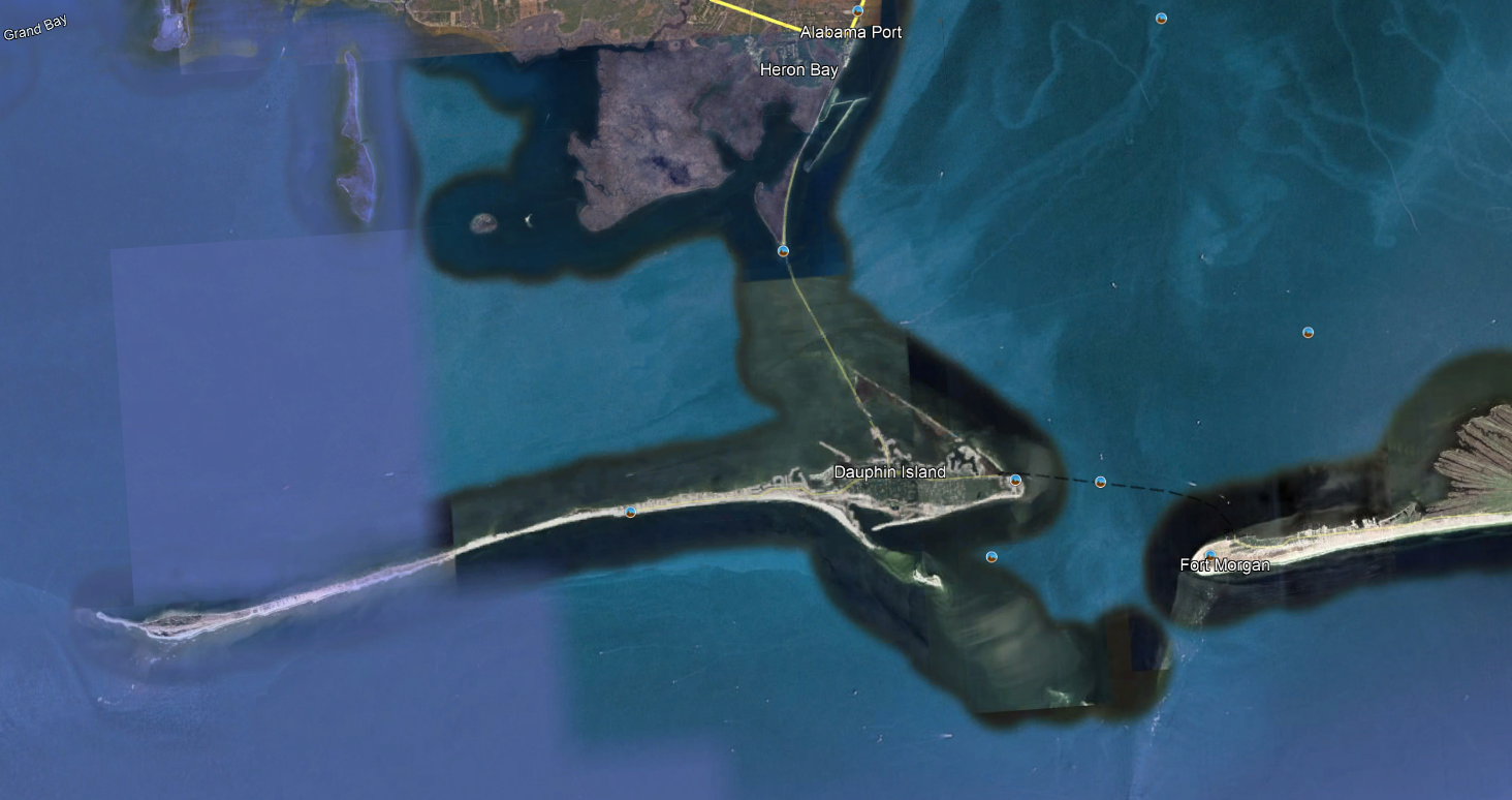 Dauphin Island Image from Google Earth