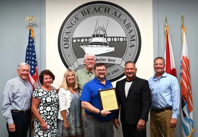 Dr Ryan Forbess with Orange Beach City Council