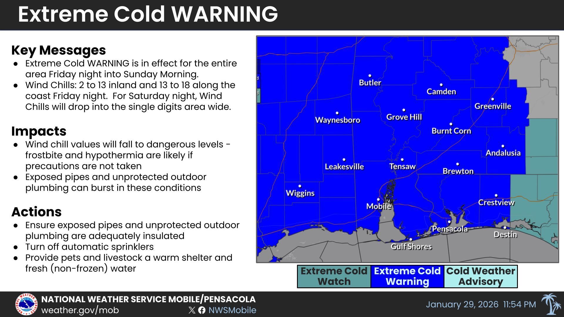 Extreme Cold Warning