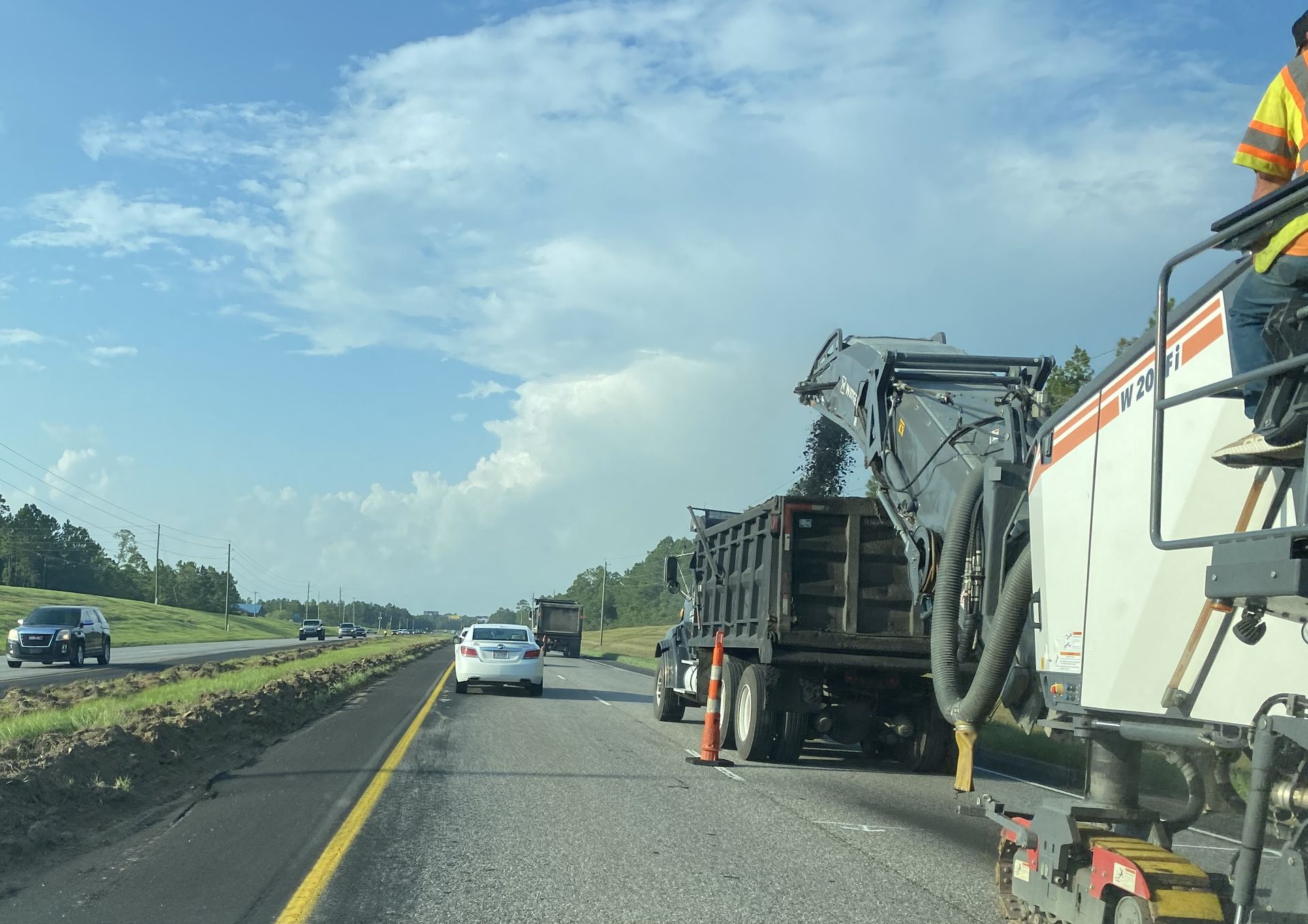 Work continues to widen the Foley Beach Express. The expressway will become a state highway when the project is completed.