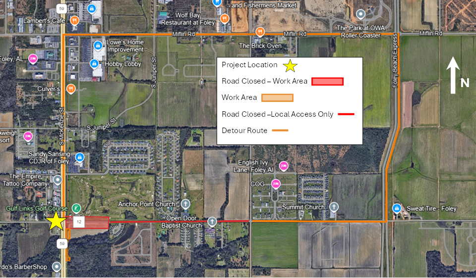 Detour Map