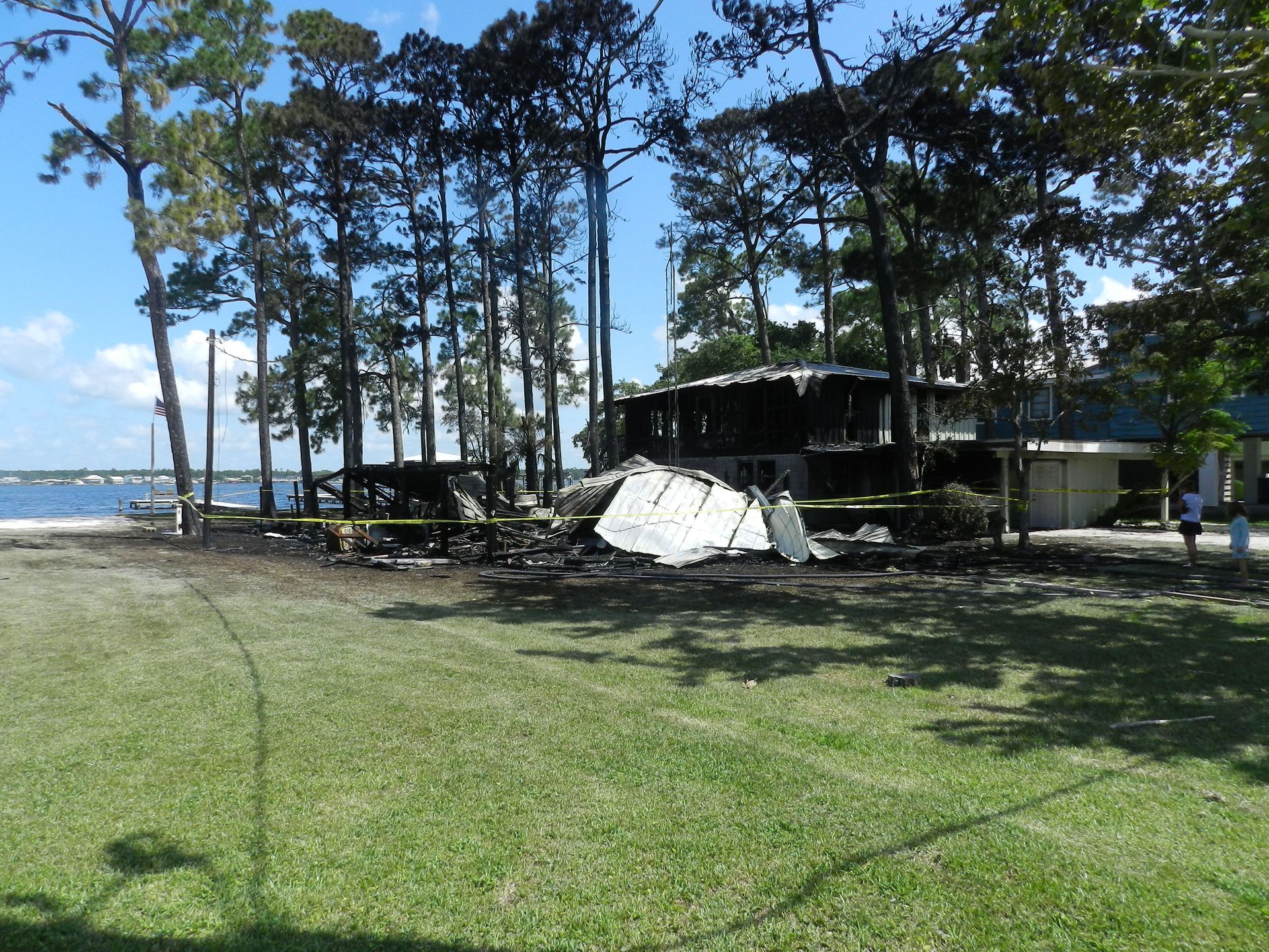 Fire Burns 3 Homes in Bear Point