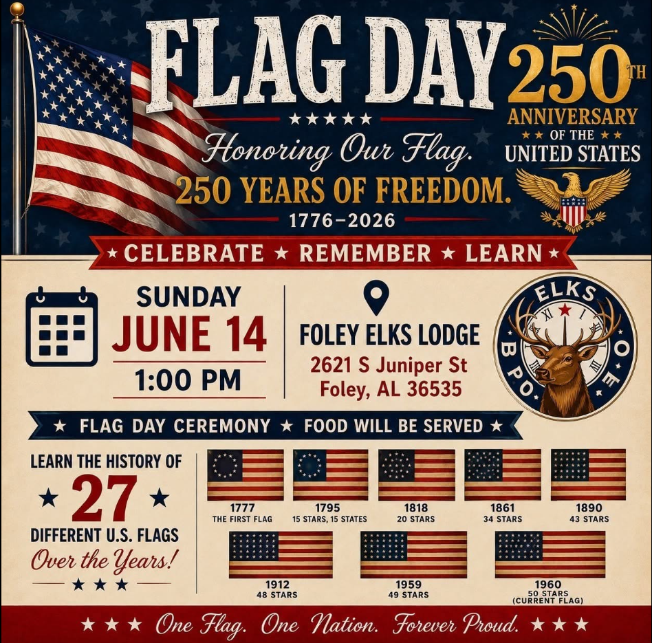 Foley Elks Lodge Flag Day Event