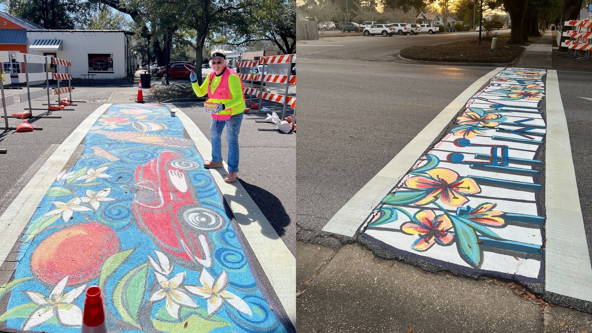 Foley Turns Crosswalks Into Art With Seven New Downtown Murals