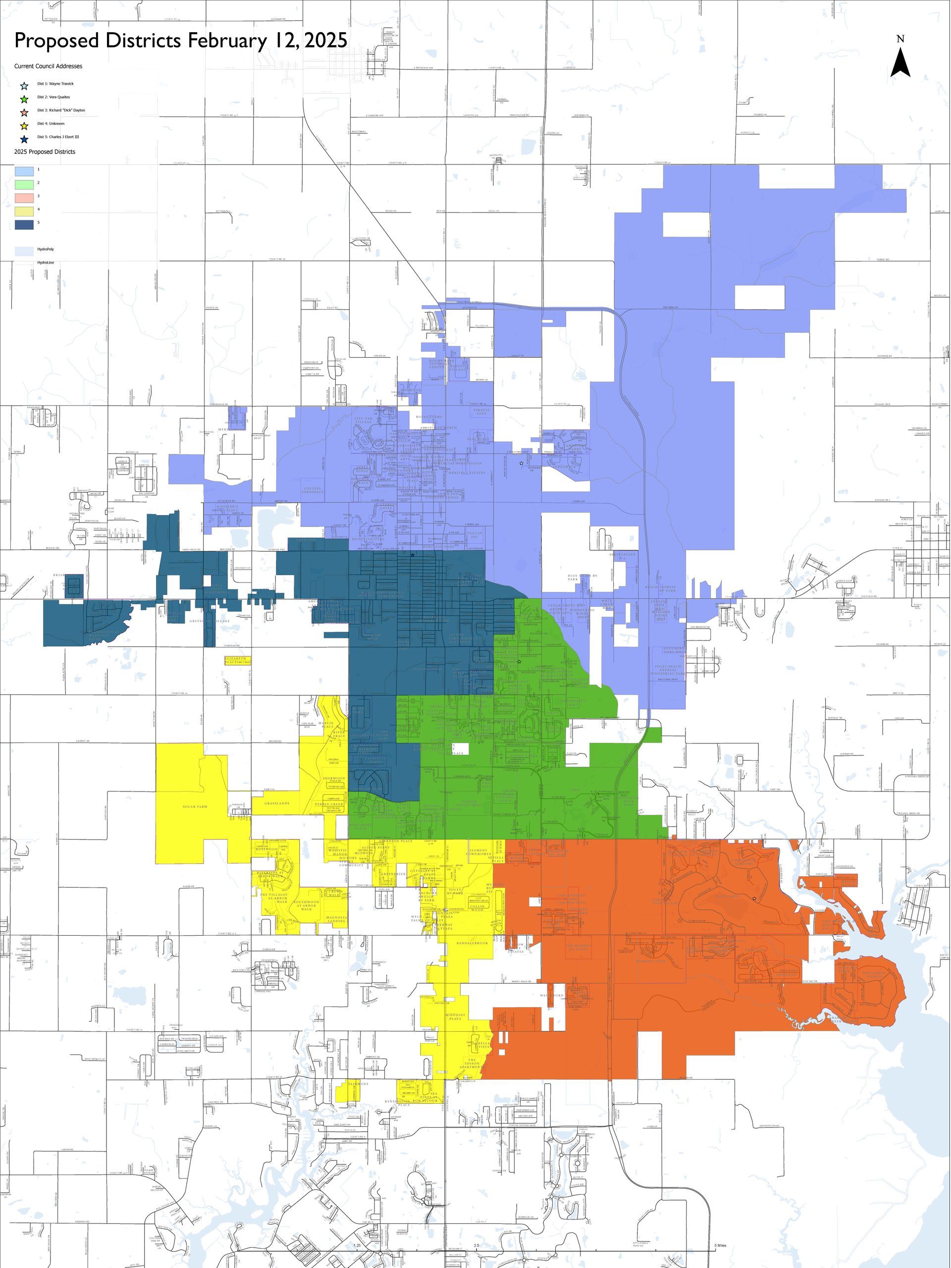 Foley Alabama Voting Districts for 2025