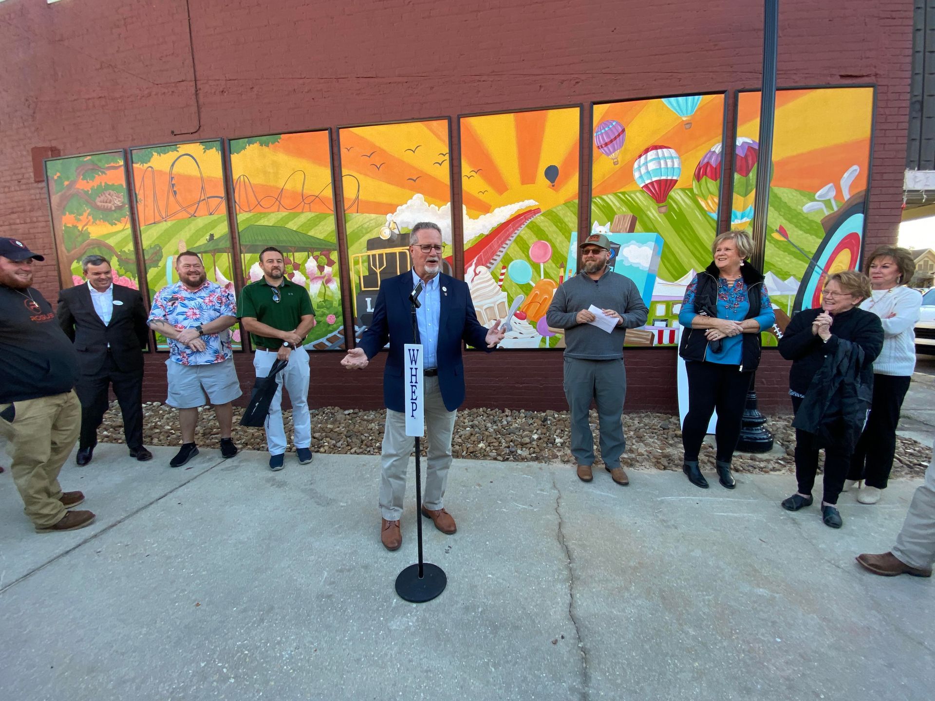 Foley Main Street members and city officials dedicate the Cat Alley walkway Thursday, Nov. 21.