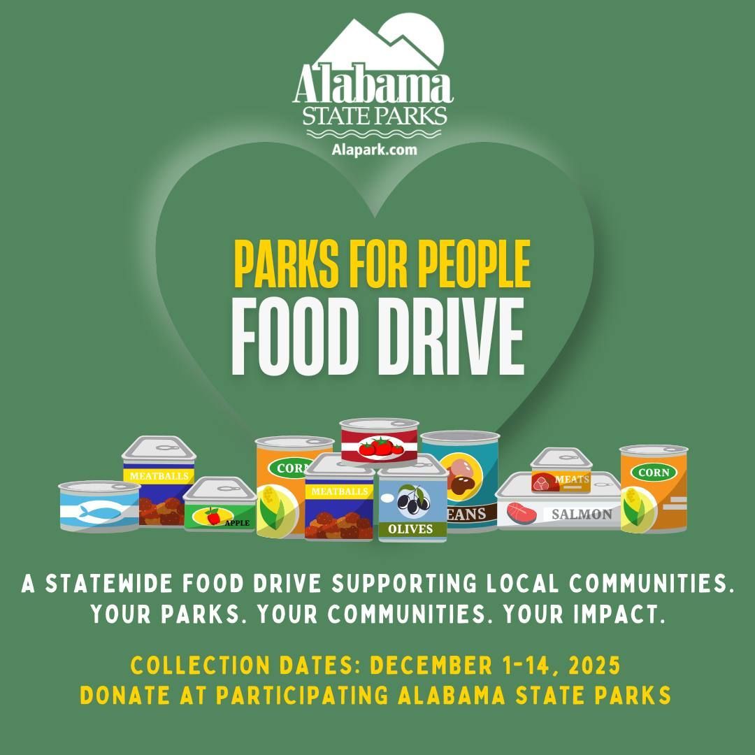 Alabama State Parks Launch Parks for People Food Drive
