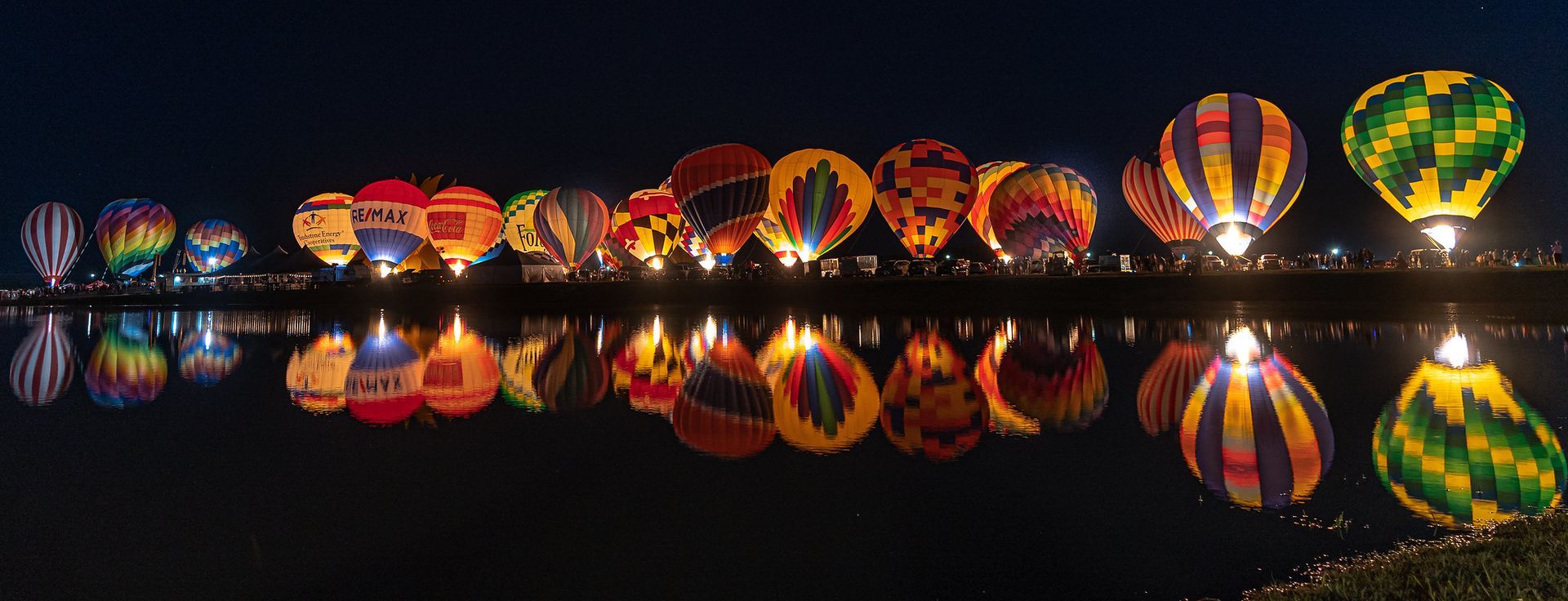 Gulf Coast Hot Air Balloon Festival at OWA in Foley, Balloon Glow