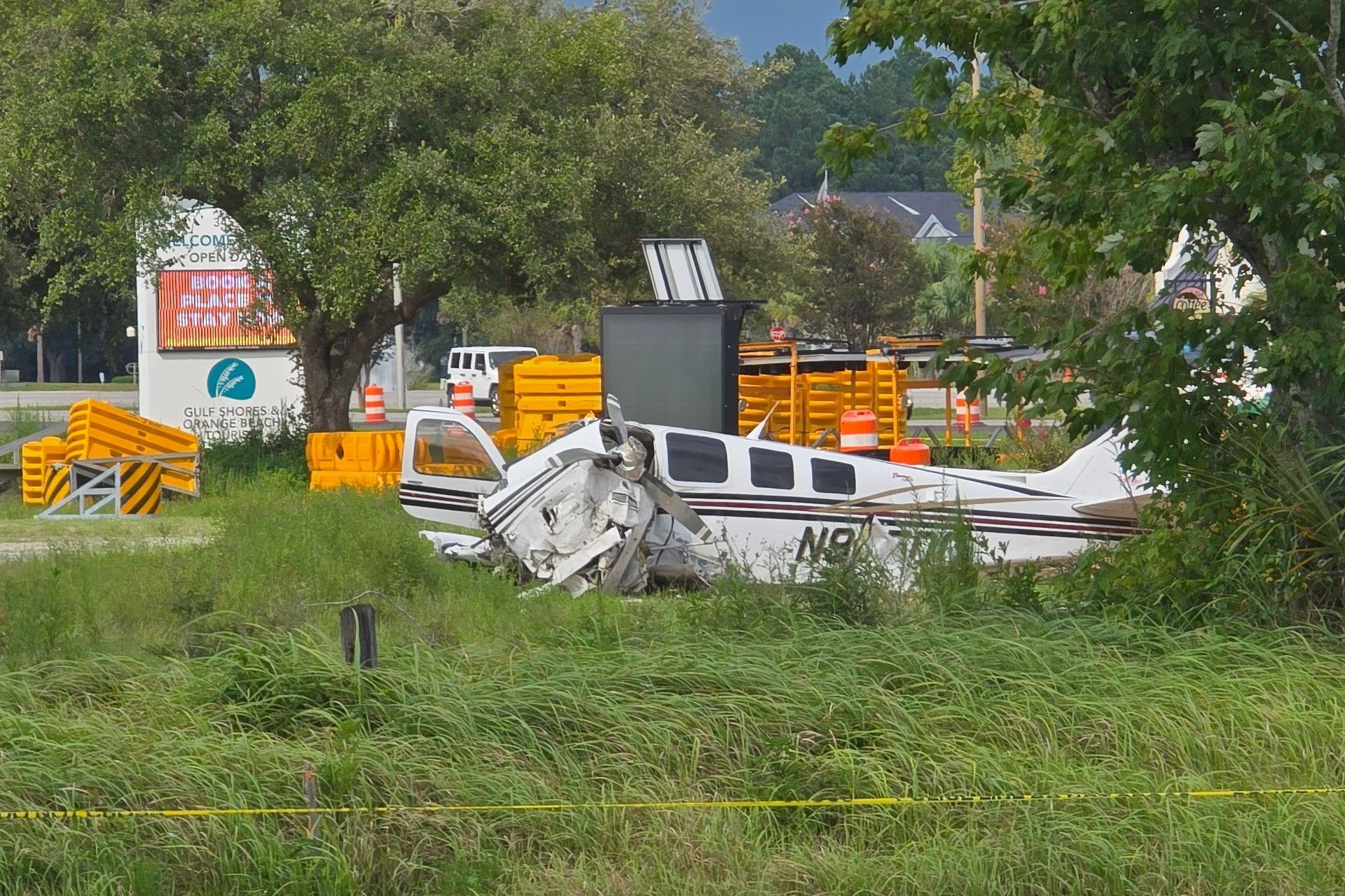 Airplane Crash in Gulf Shores - Photo by R. Ken Cooper