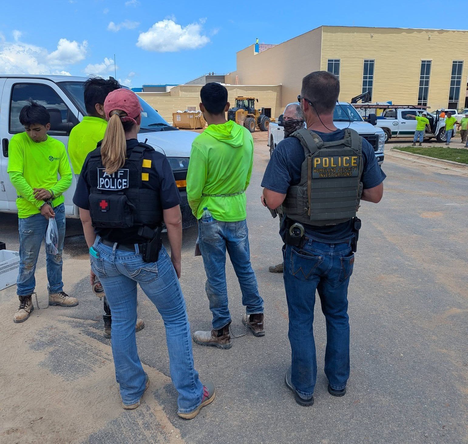 FBI and Homeland Security Task Force Arrest 36 at Gulf Shores High School Construction Site