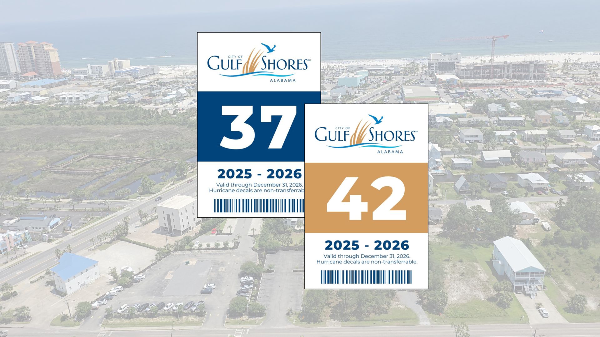 Gulf Shores hurricane decals