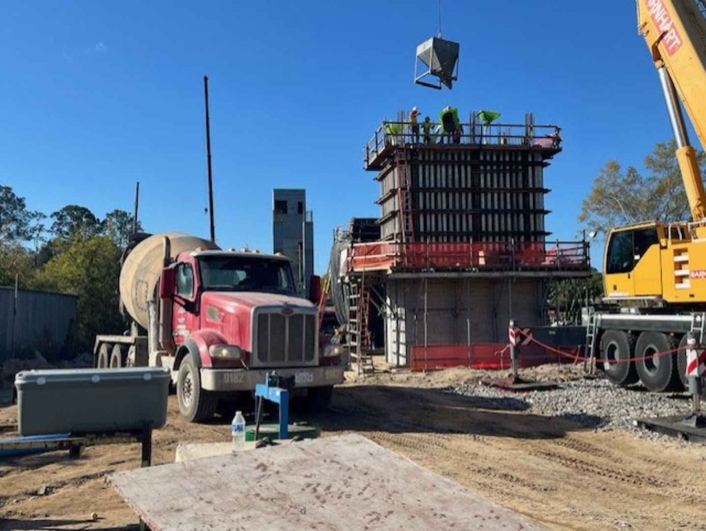 Waterway Village Pedestrian Bridge Project Shows Steady Progress