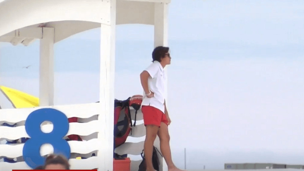 Gulf Shores Lifeguard Stand - Stock Image