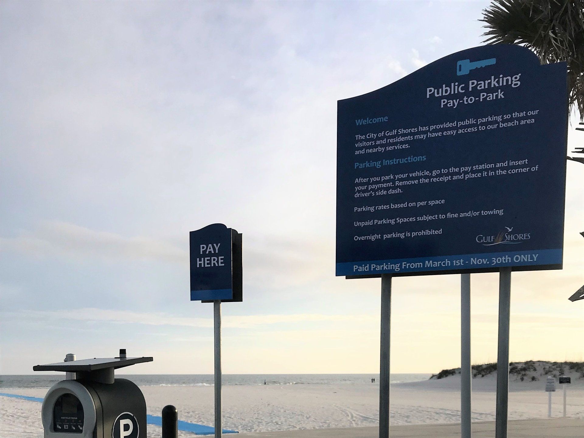 Gulf Shores Paid Beach Parking Resumes Today