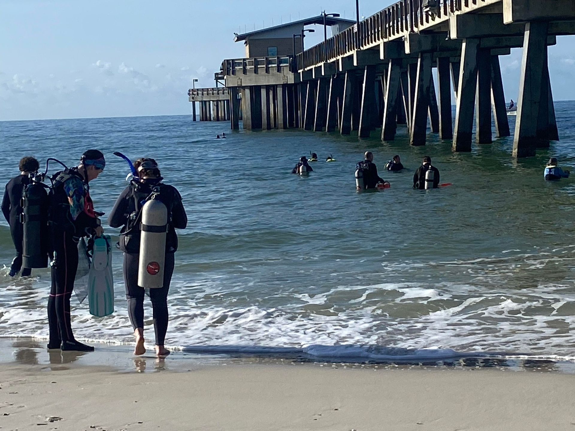 Gulf State Park Pier Dive Against Debris