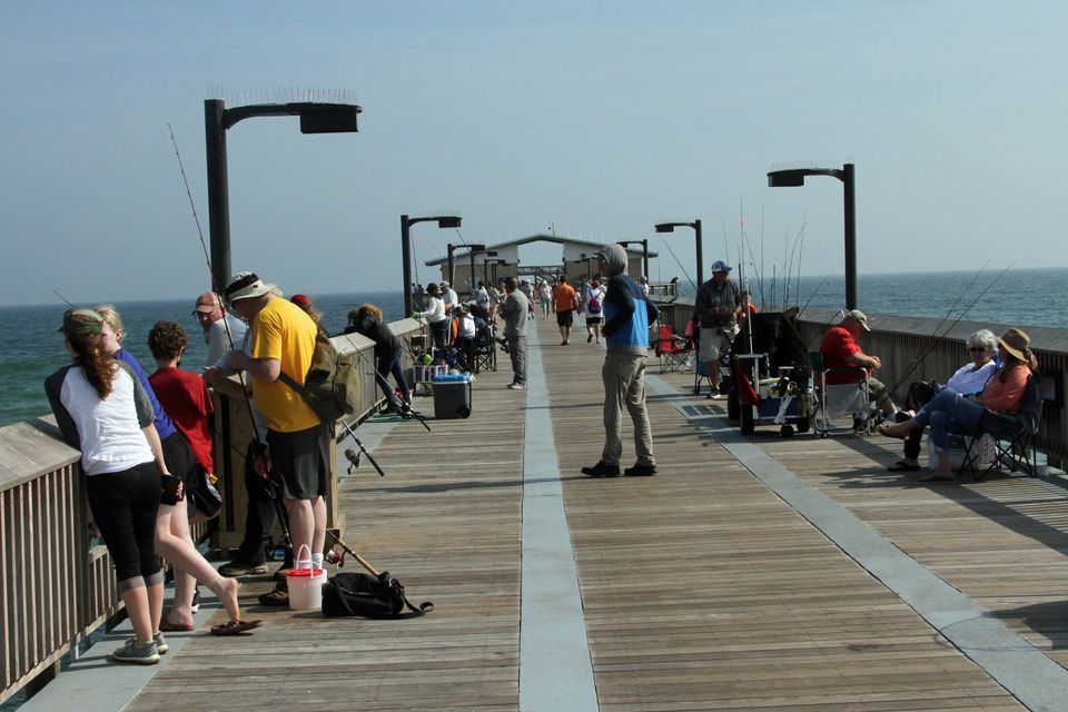 Both anglers and sightseers have flocked to the partially reopened Gulf State Park Pier. Photo by David Rainer