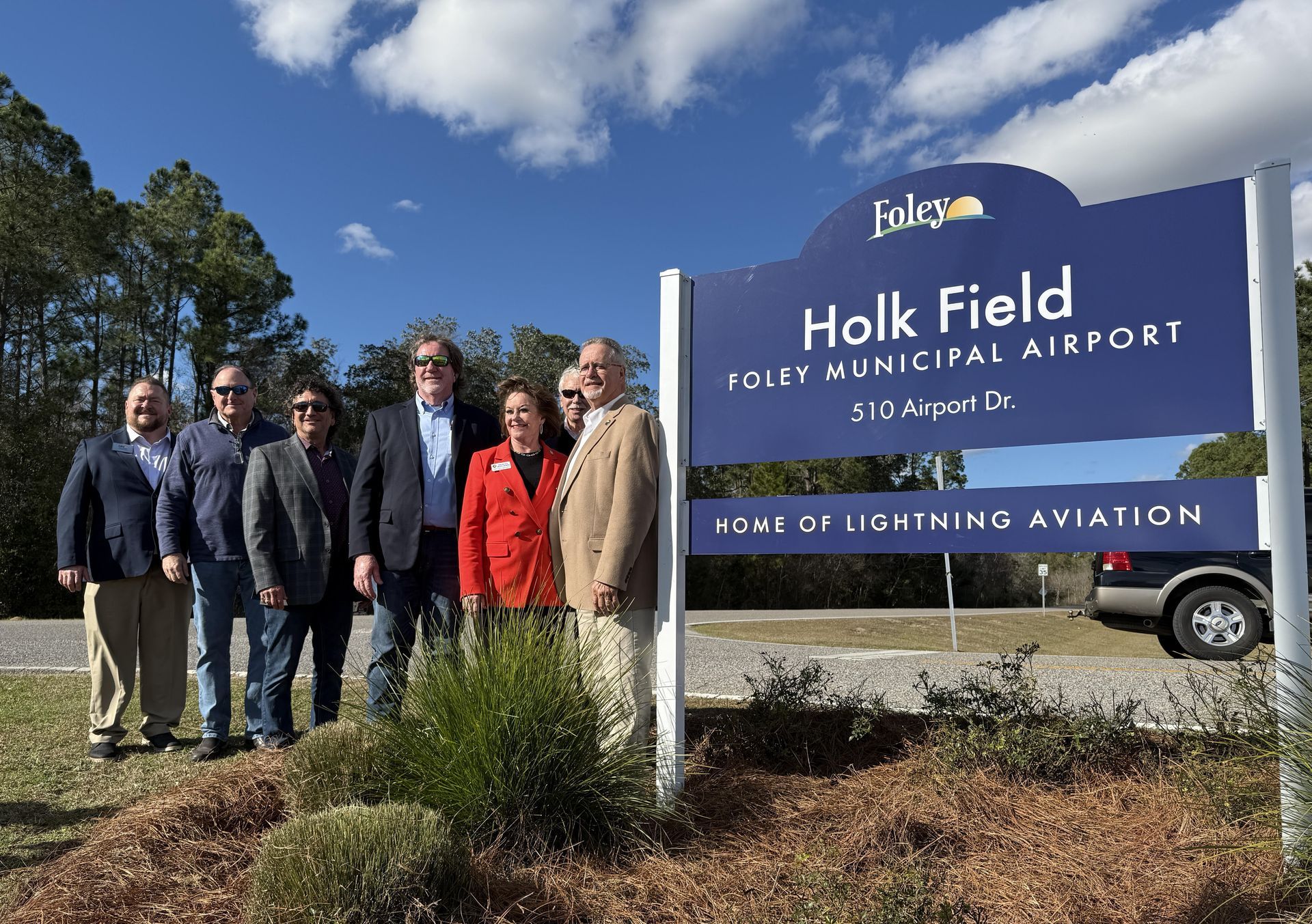 Holk Field Sign Unveiled At Foley Municipal Airport