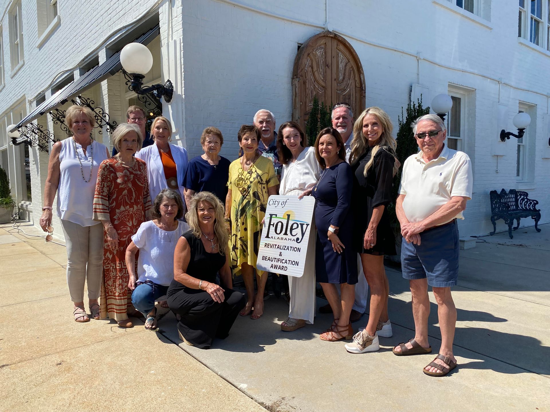 The city of Foley presented the 2023 Beautification Award to Hollis Interiors and Furniture. The downtown building is located on South McKenzie Street.