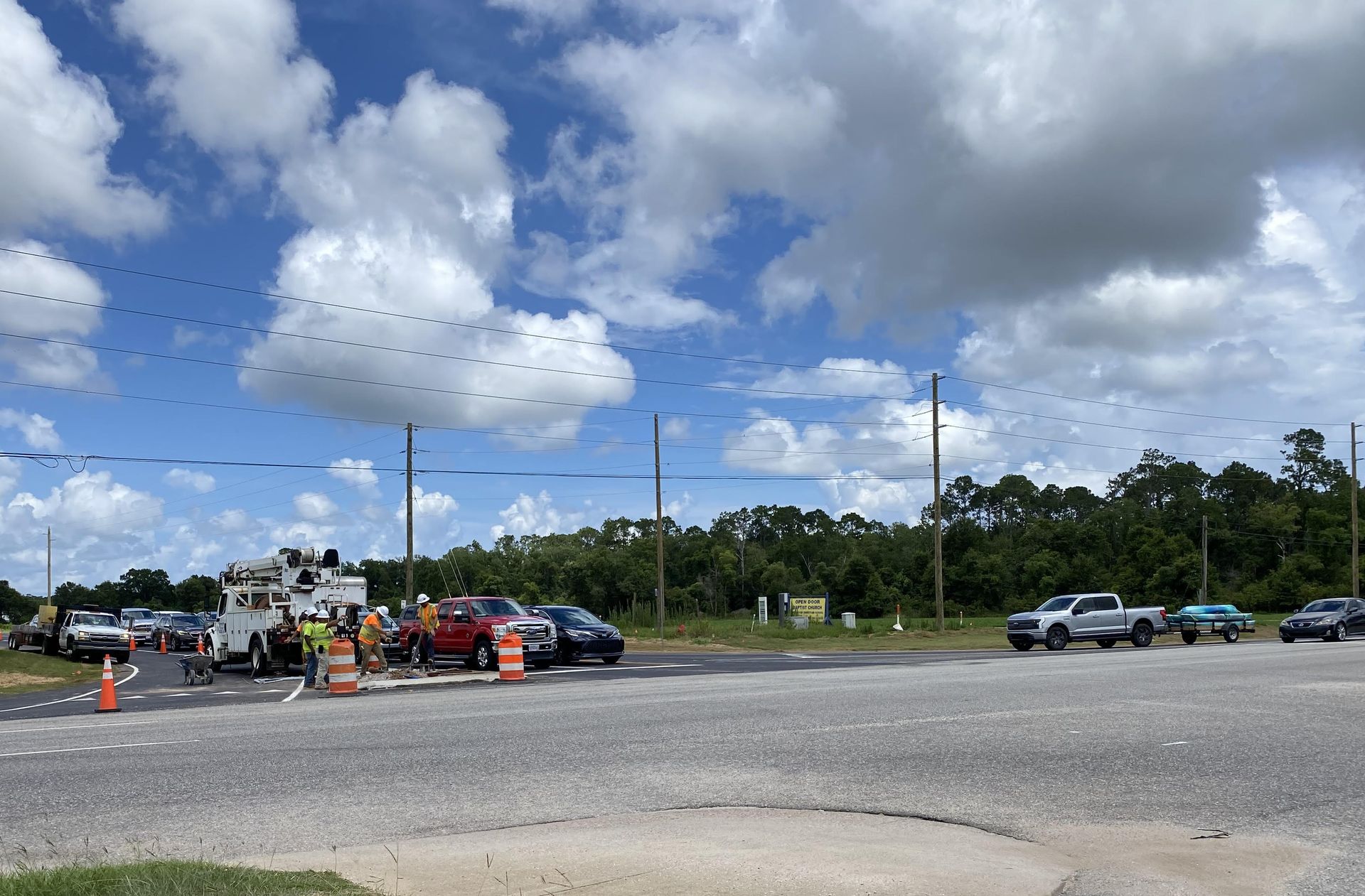 Traffic is moving again at Baldwin County 12 and Alabama 59 after detours that lasted several months