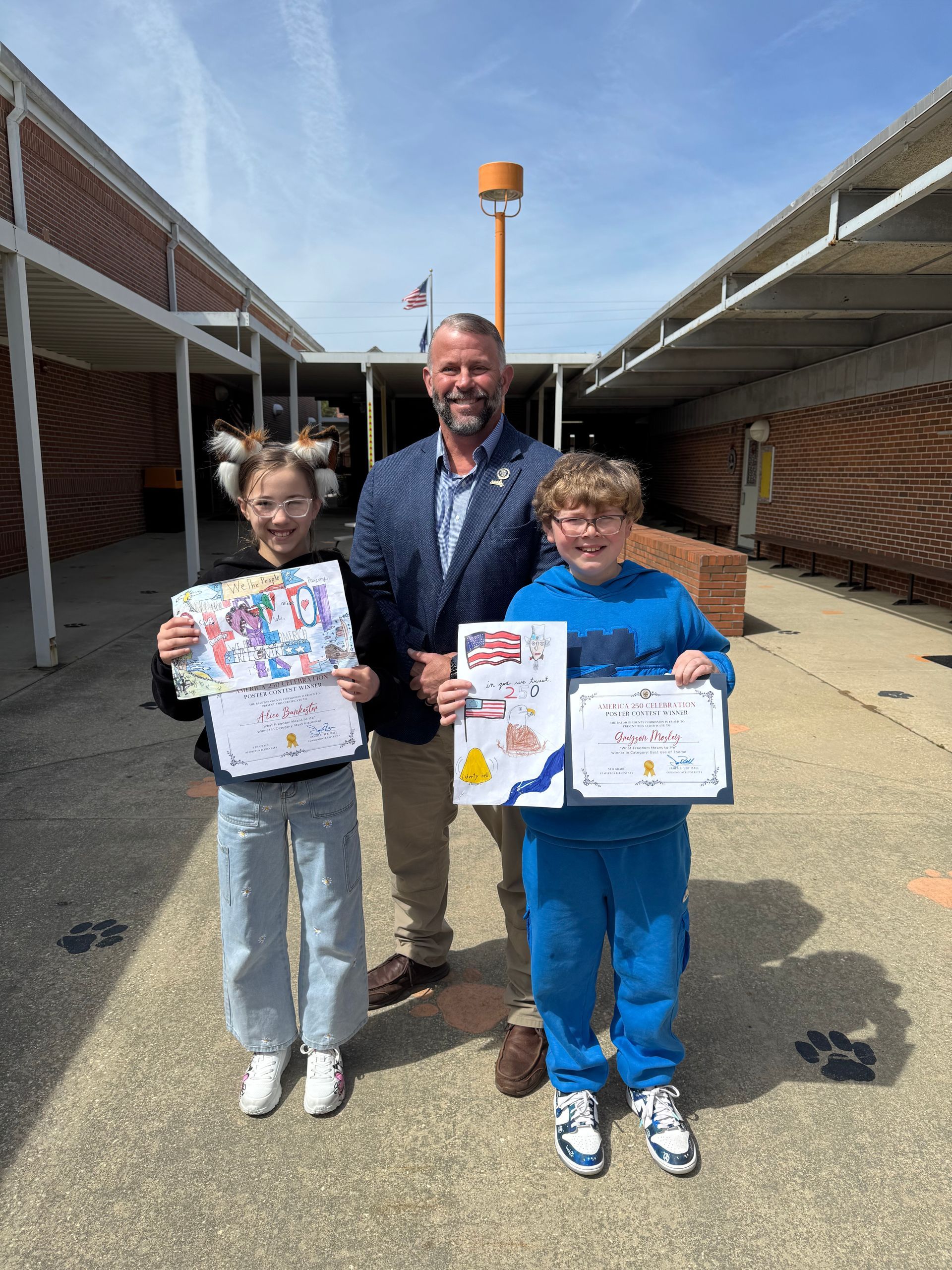 Fifth Graders Across Baldwin County Recognized for Artwork on Freedom