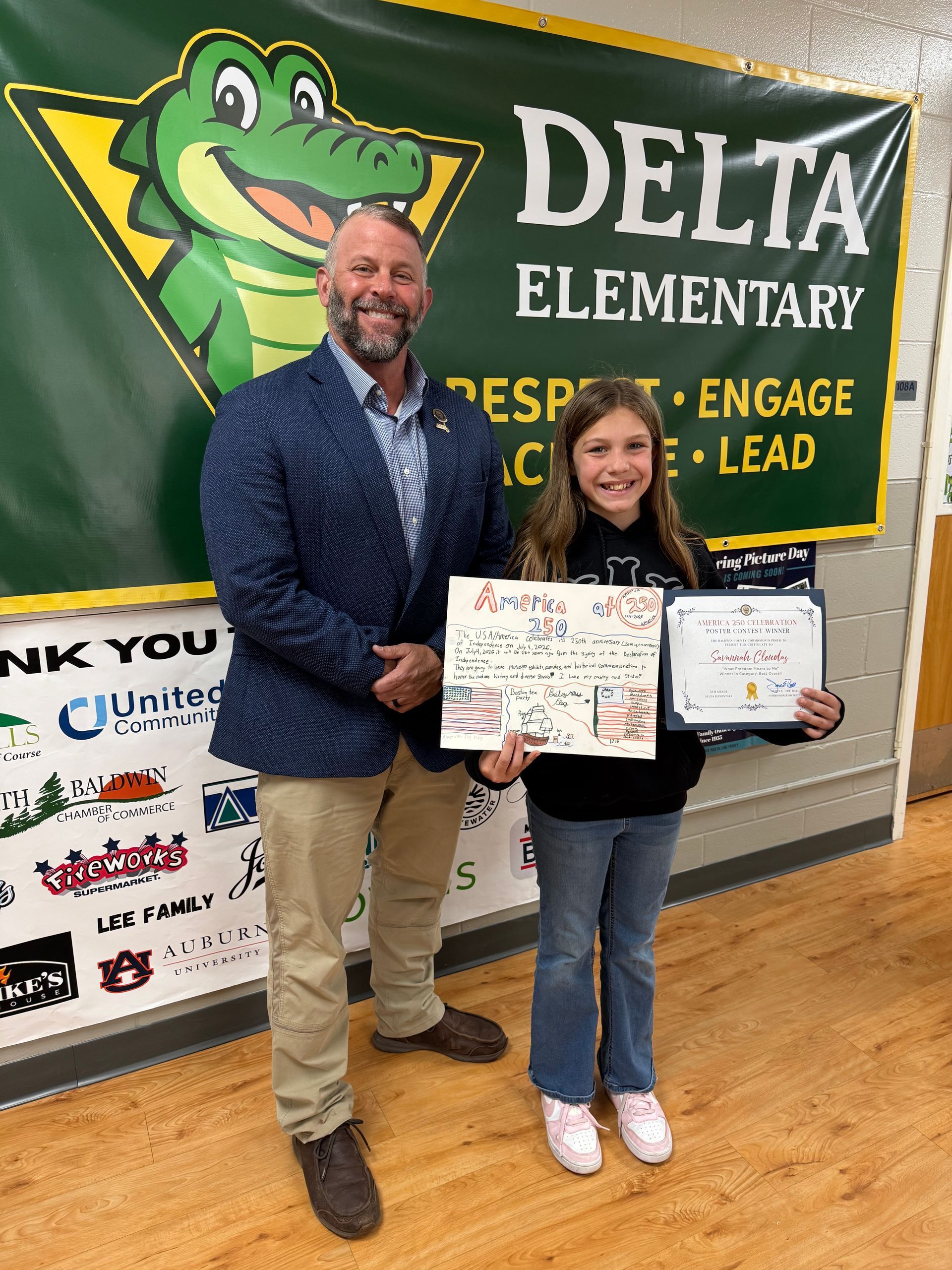 Fifth Graders Across Baldwin County Recognized for Artwork on Freedom