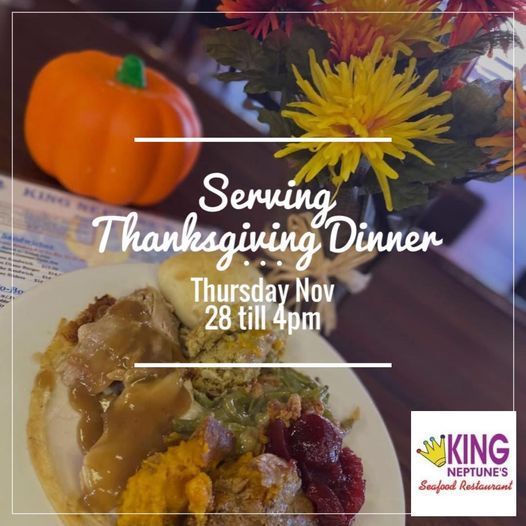 King Neptune's Thanksgiving Menu in Gulf Shores.