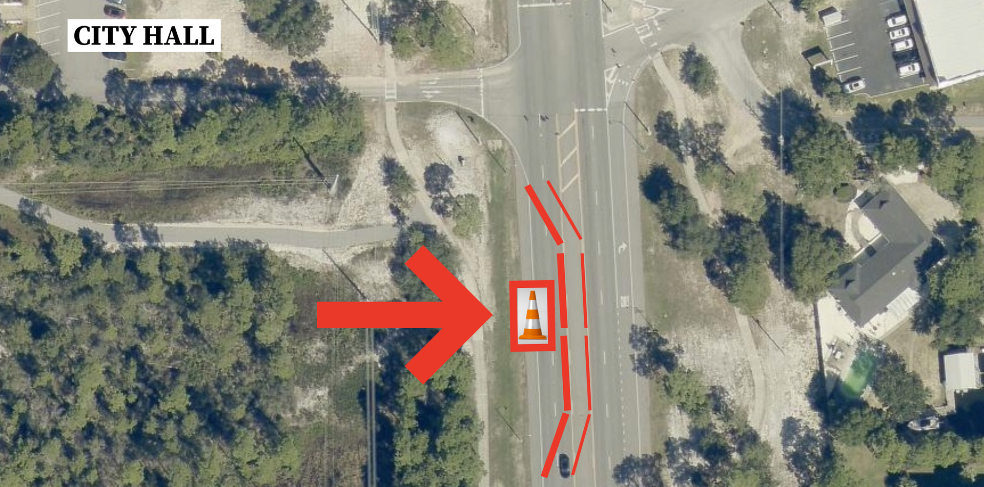 Temporary Lane Closure Planned On Orange Beach Boulevard