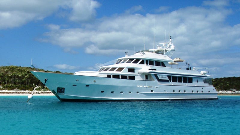 Stock picture of the luxury yacht Le Montrachet