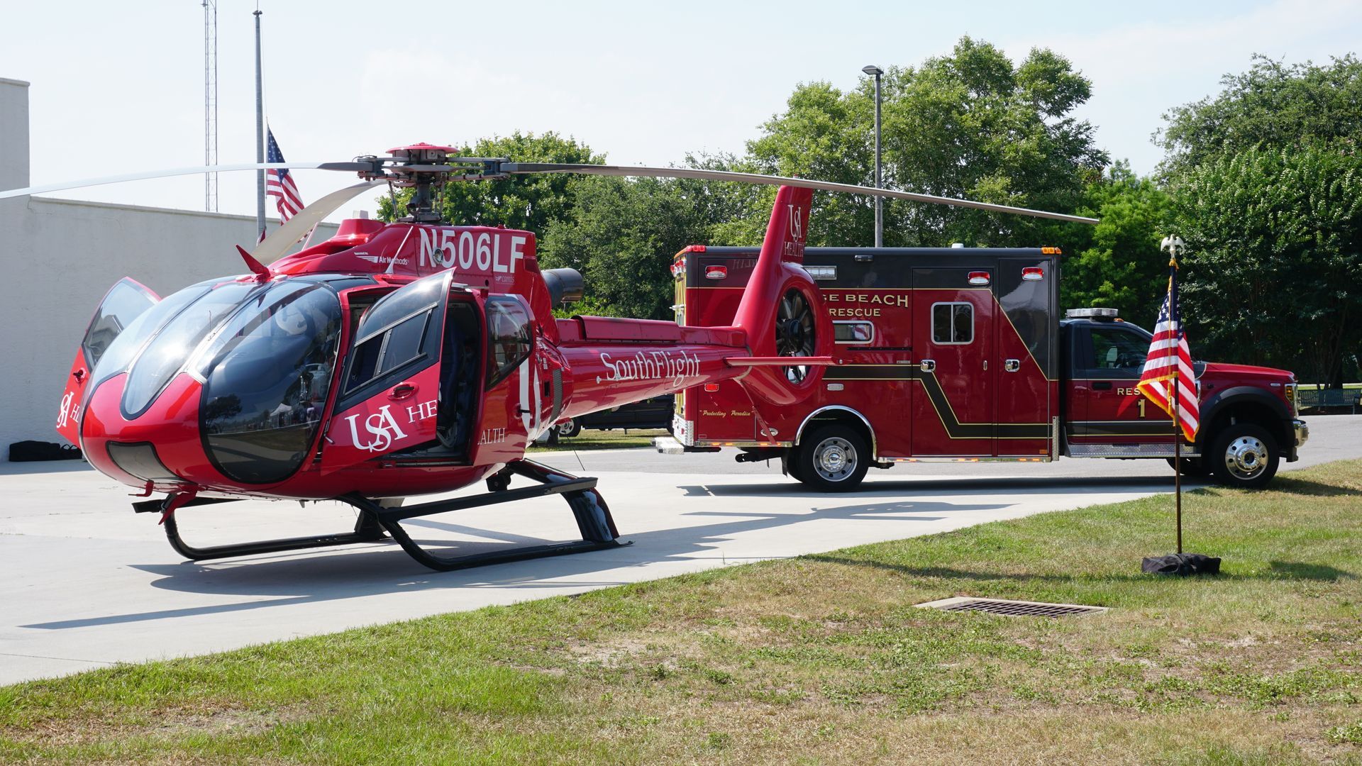 Stock Photo of Life Flight in Orange Beach