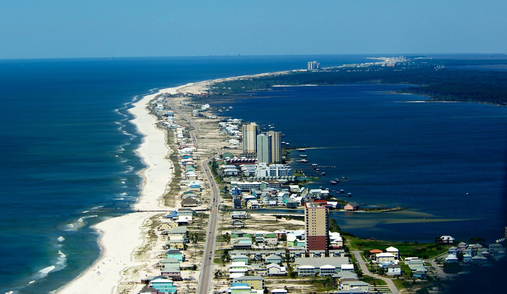 Little Lagoon Pass in Gulf Shores - Stock Photo