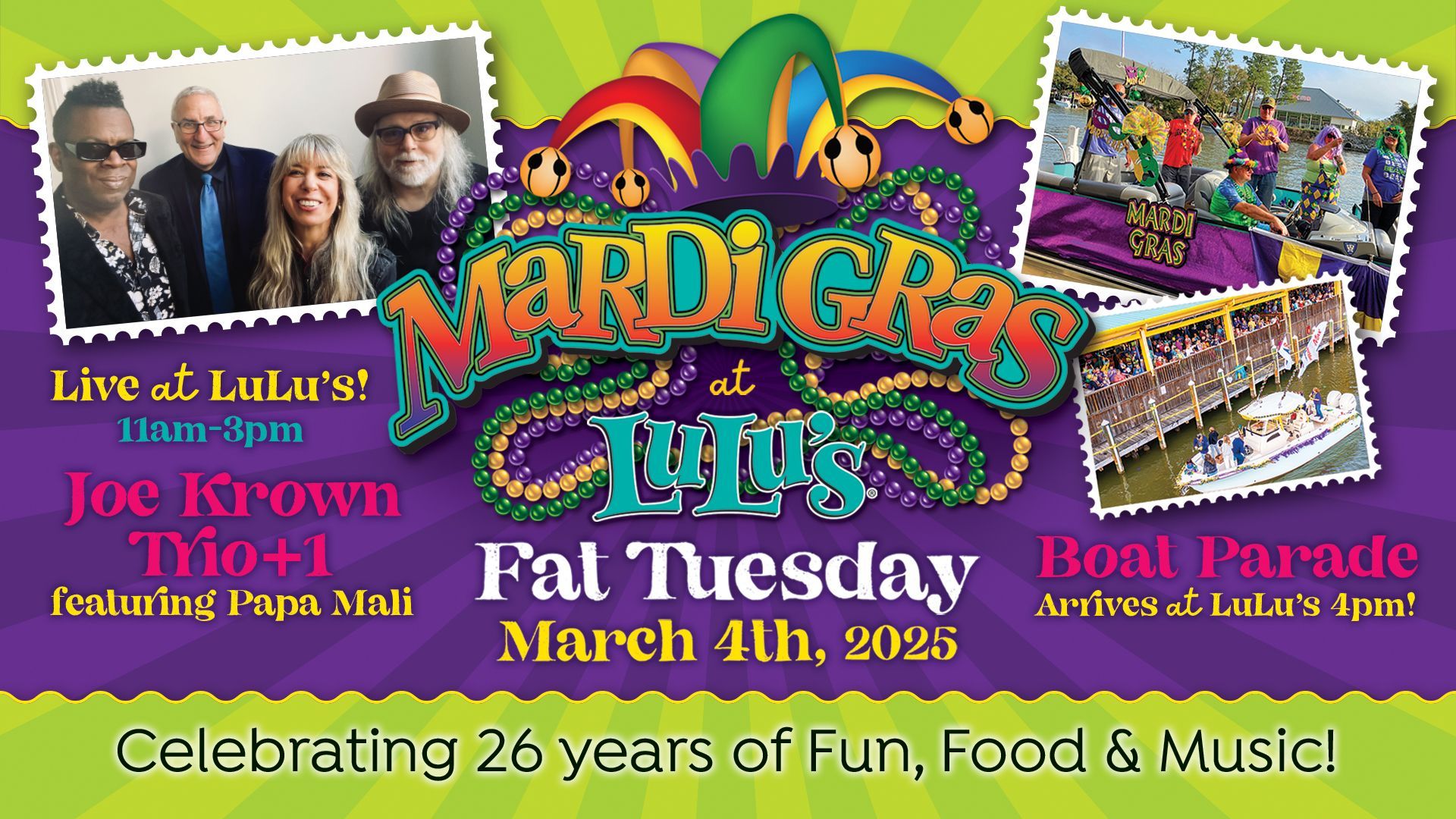 Mardi Gras Party and Boat Parade