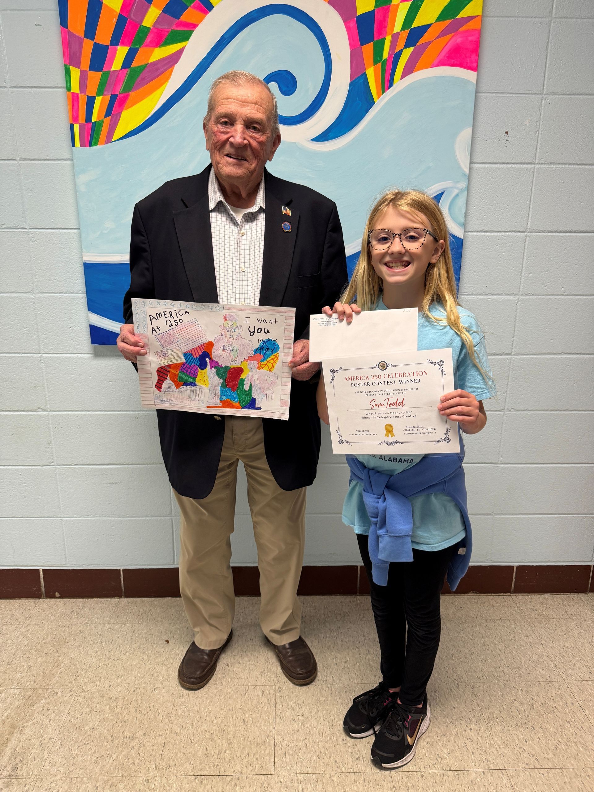 Fifth Graders Across Baldwin County Recognized for Artwork on Freedom