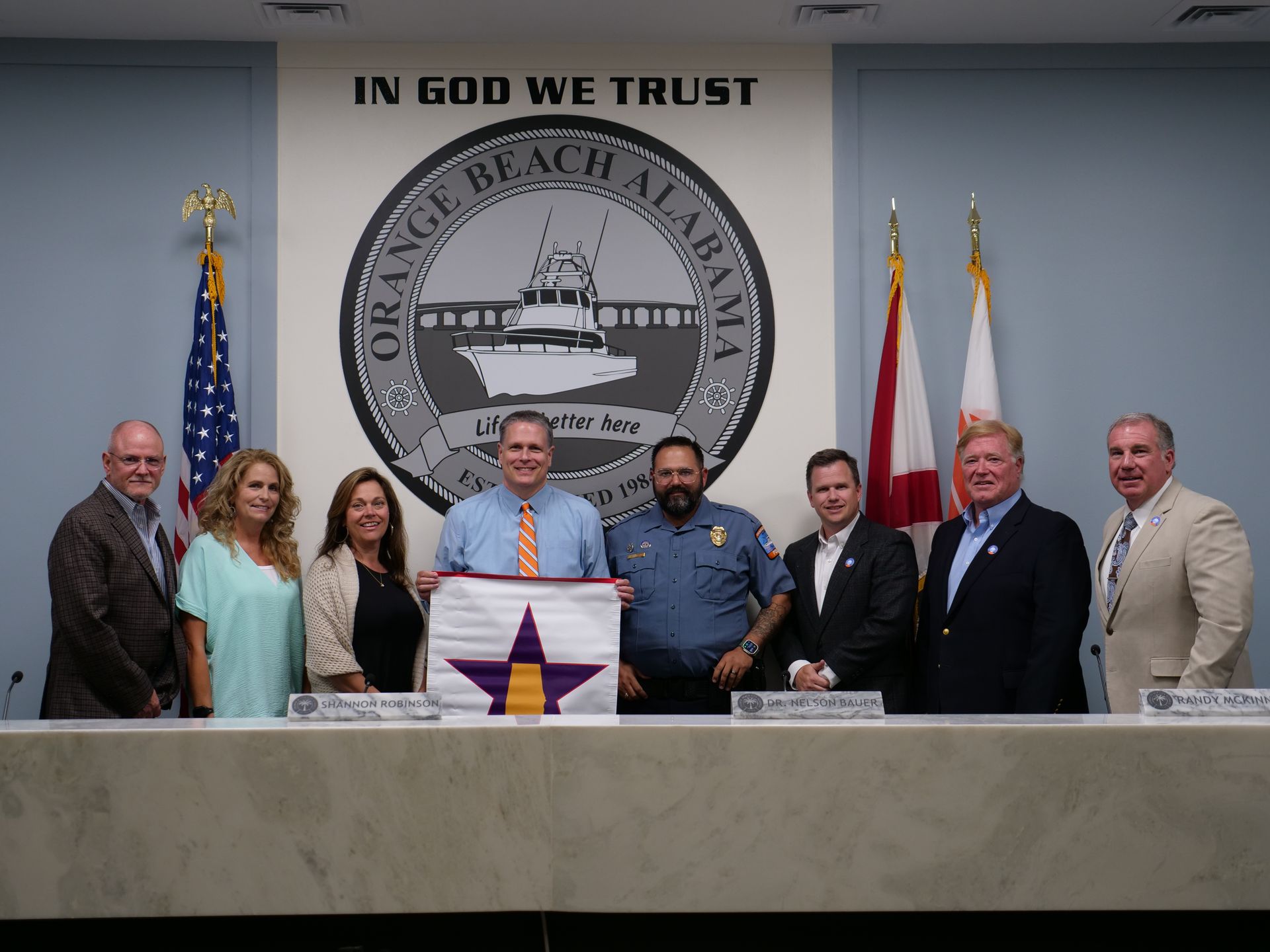Orange Beach Middle High School Honored with Purple Star